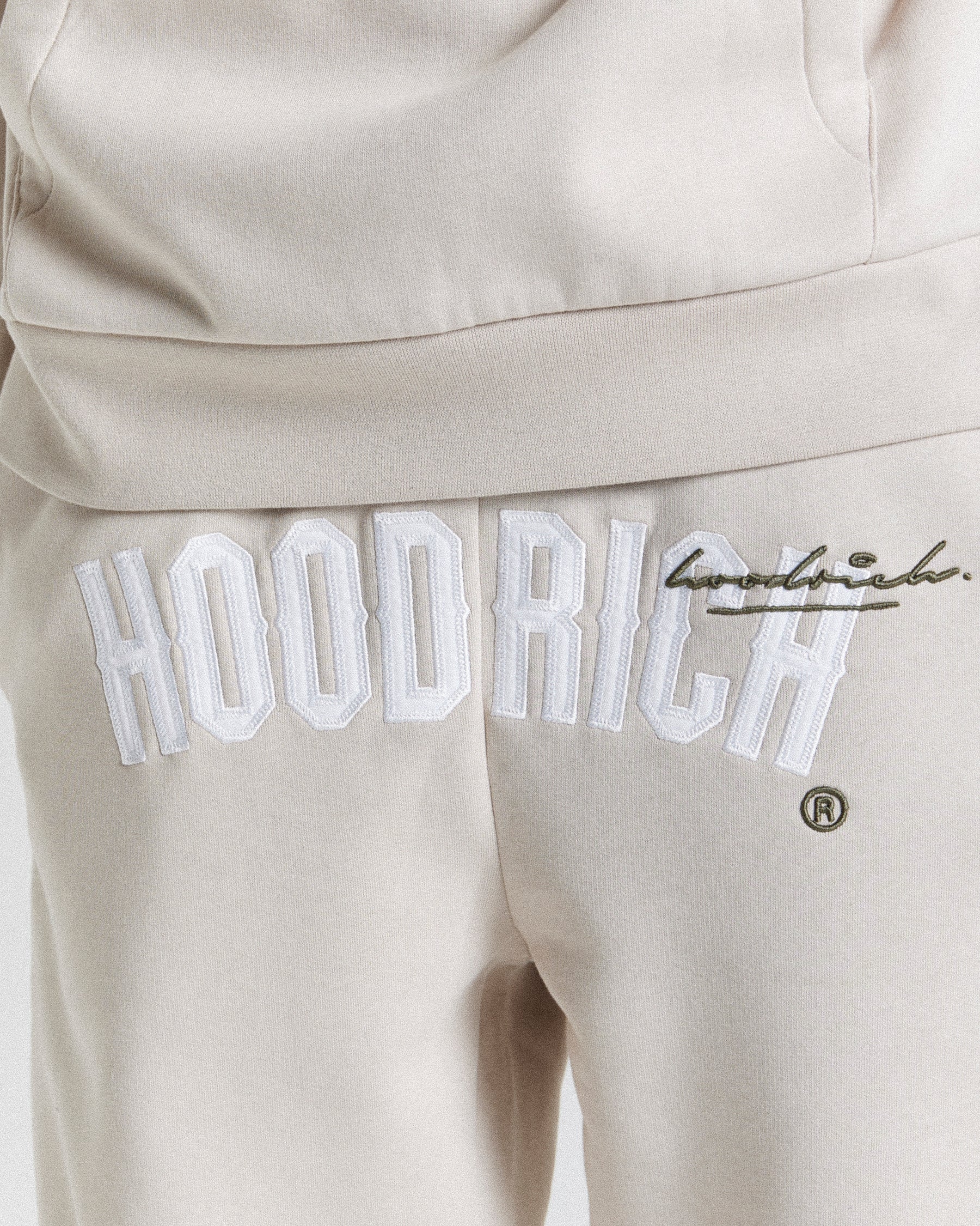 Stature Joggers - Beige/White