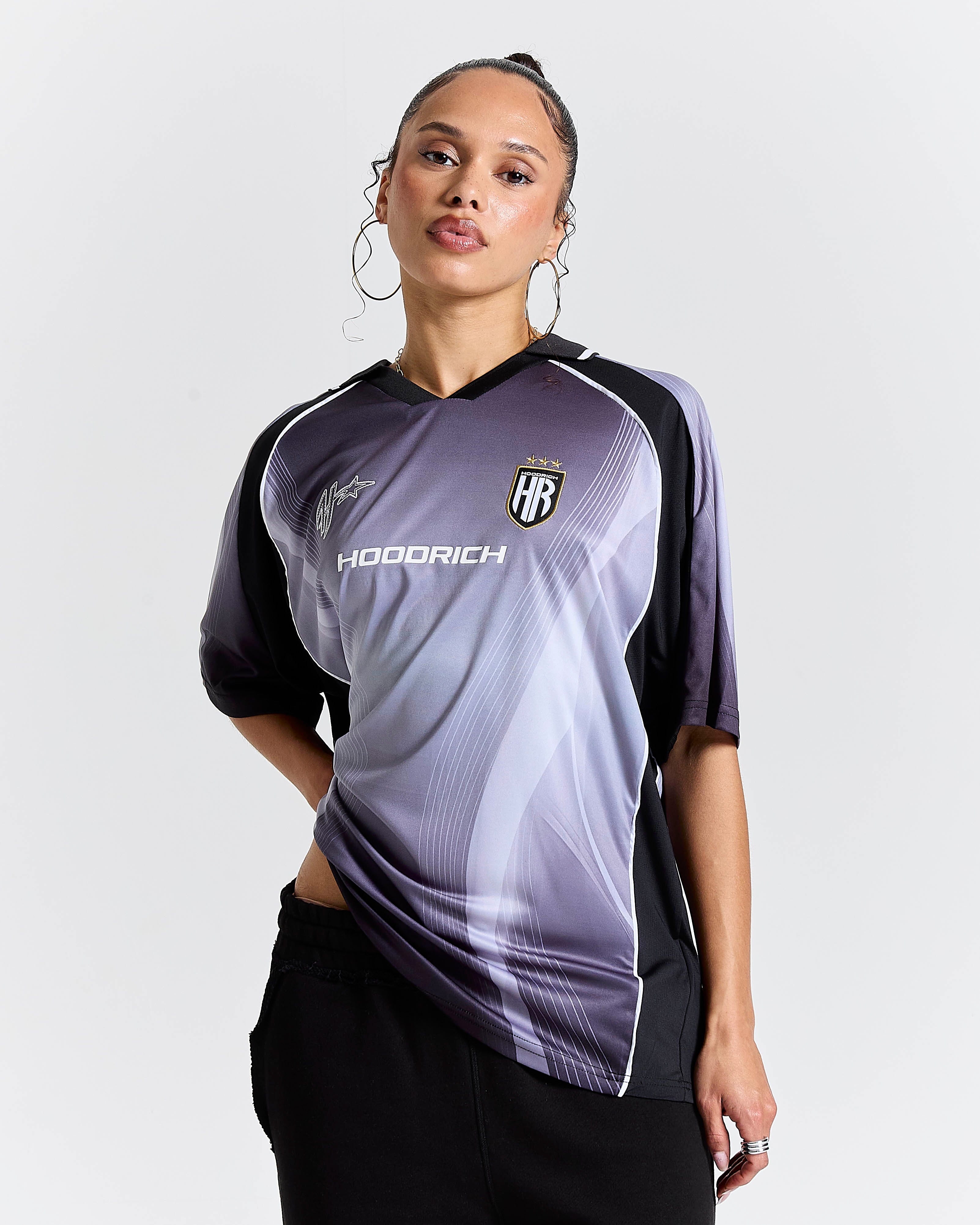 Glide Away Football Kit Shirt - Black
