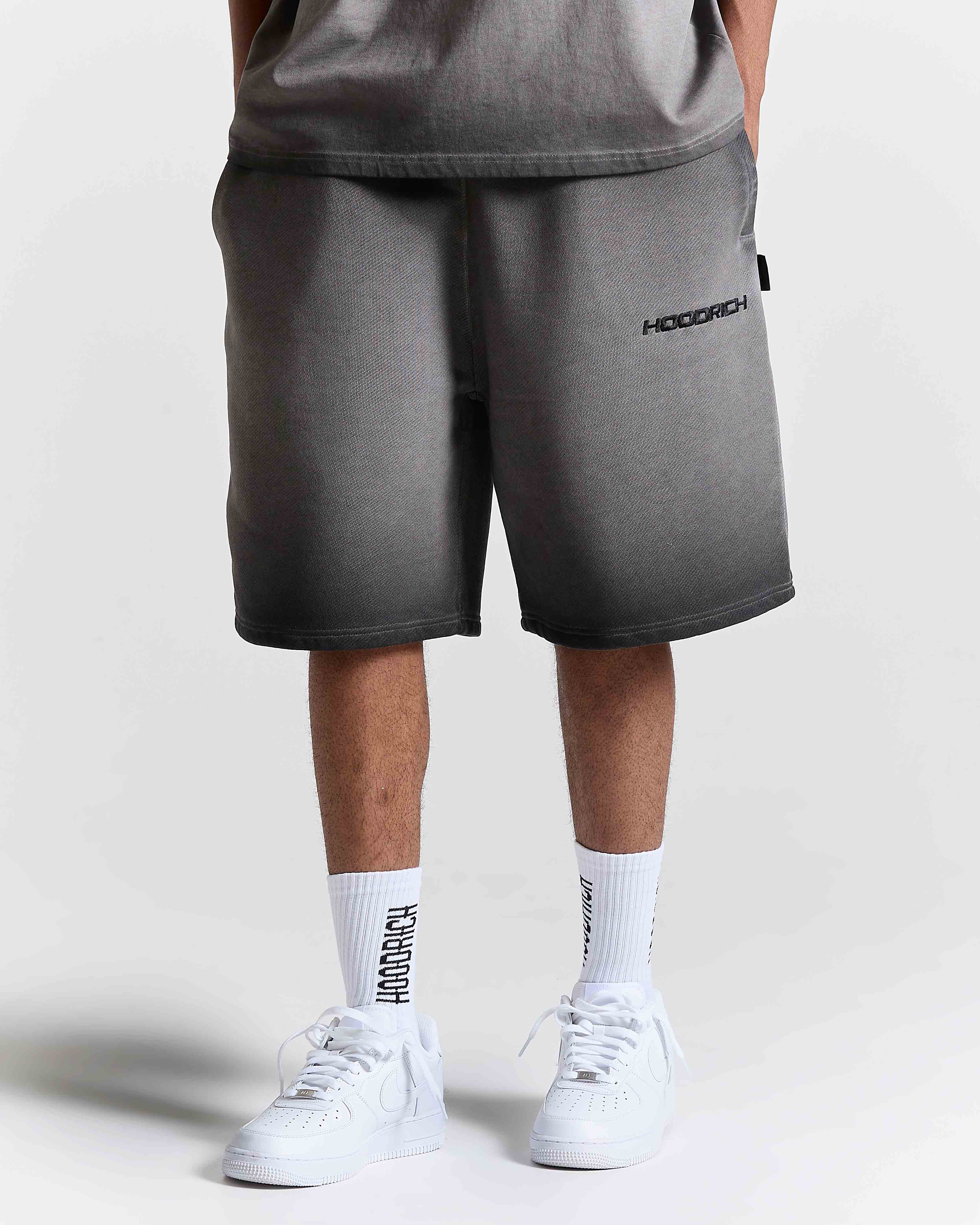 Ghost Jog Shorts - Black Oil Wash