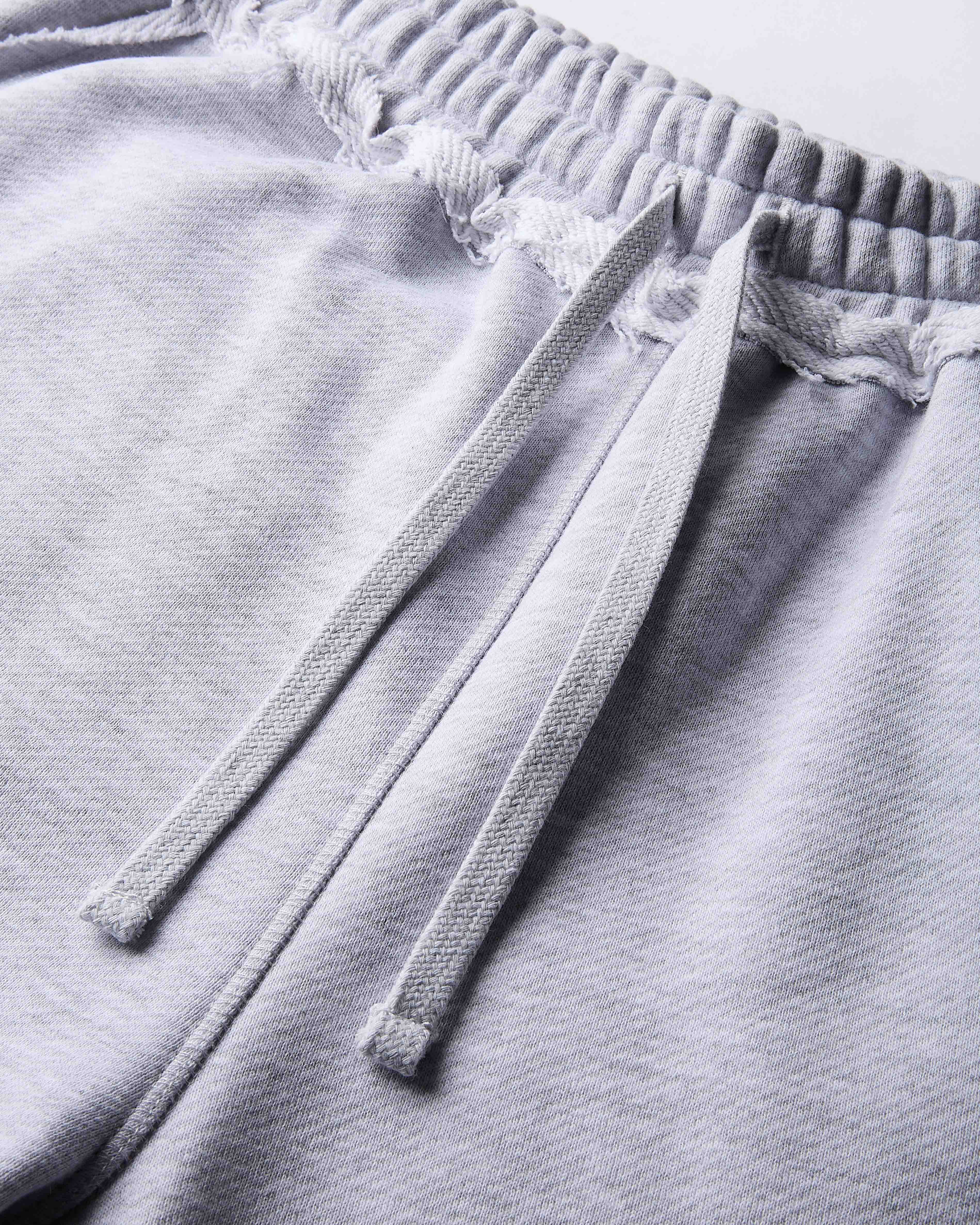 Fray Wide Leg Jogger - Grey Marl