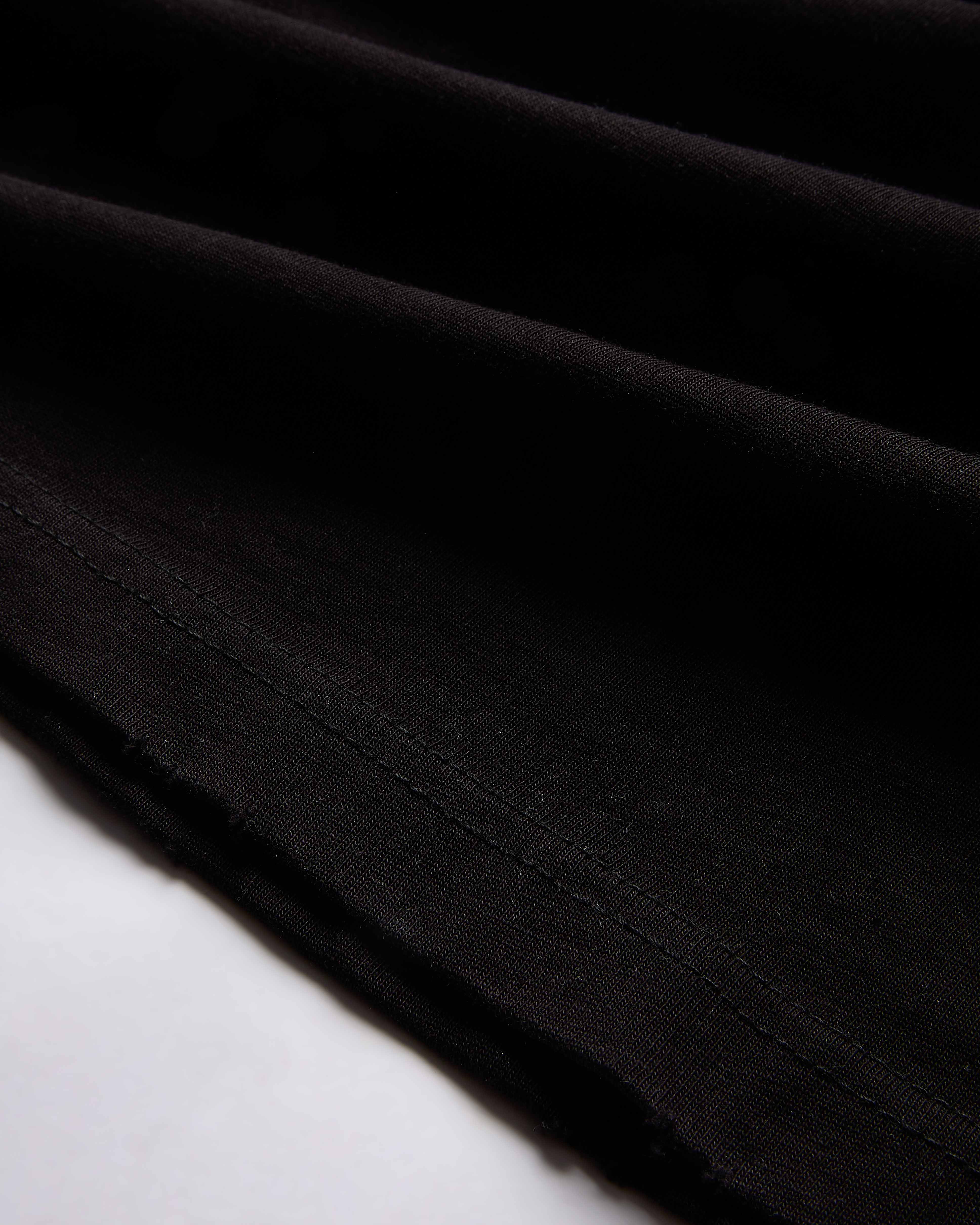 Close-up of Black fabric with a subtle texture