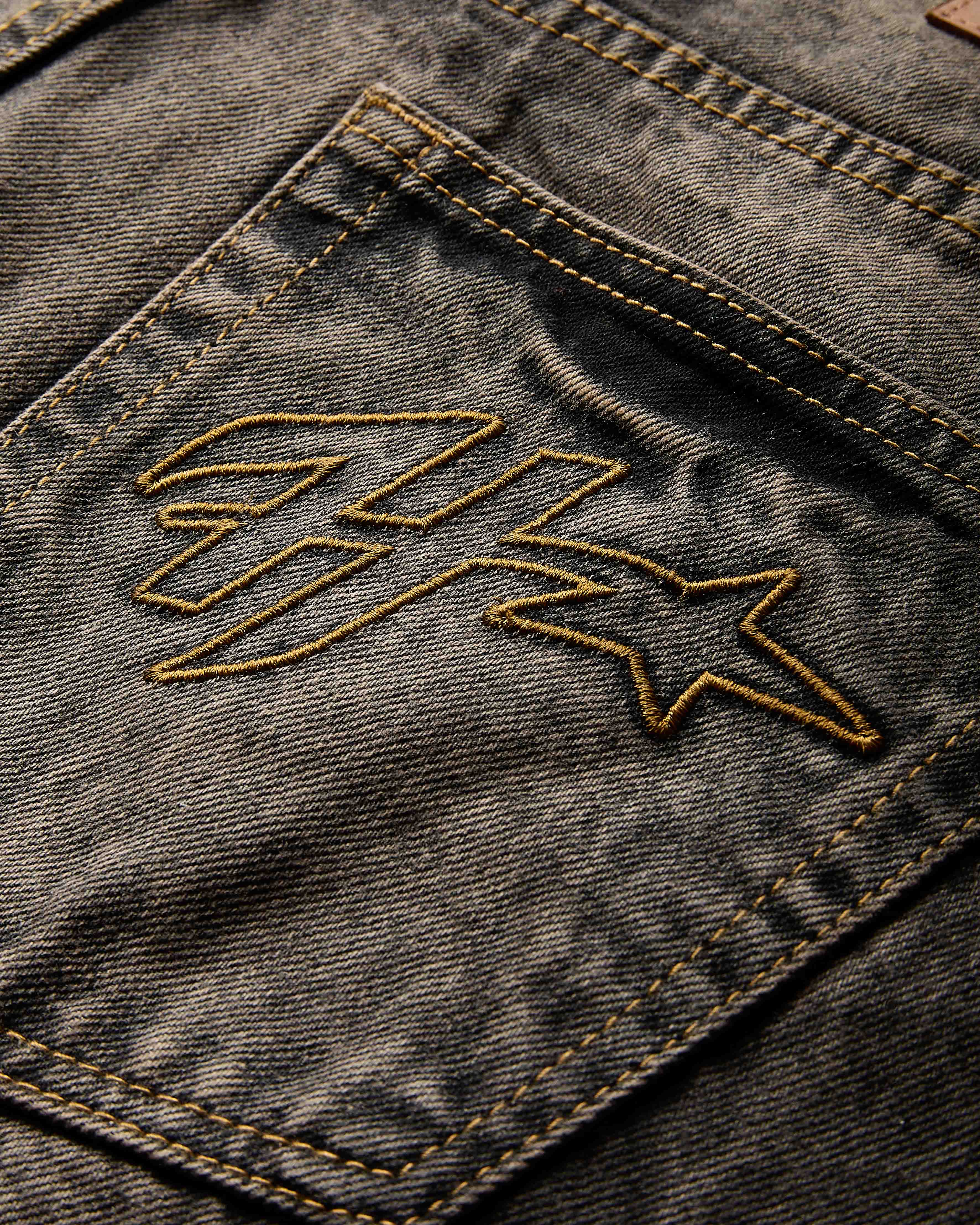 Shadow Rust Denim Carpenter Jorts - Black Wash