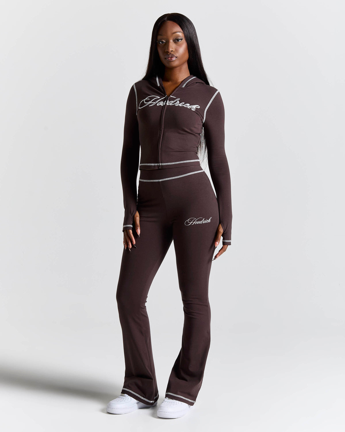 Solace Fitted Tracksuit - Brown