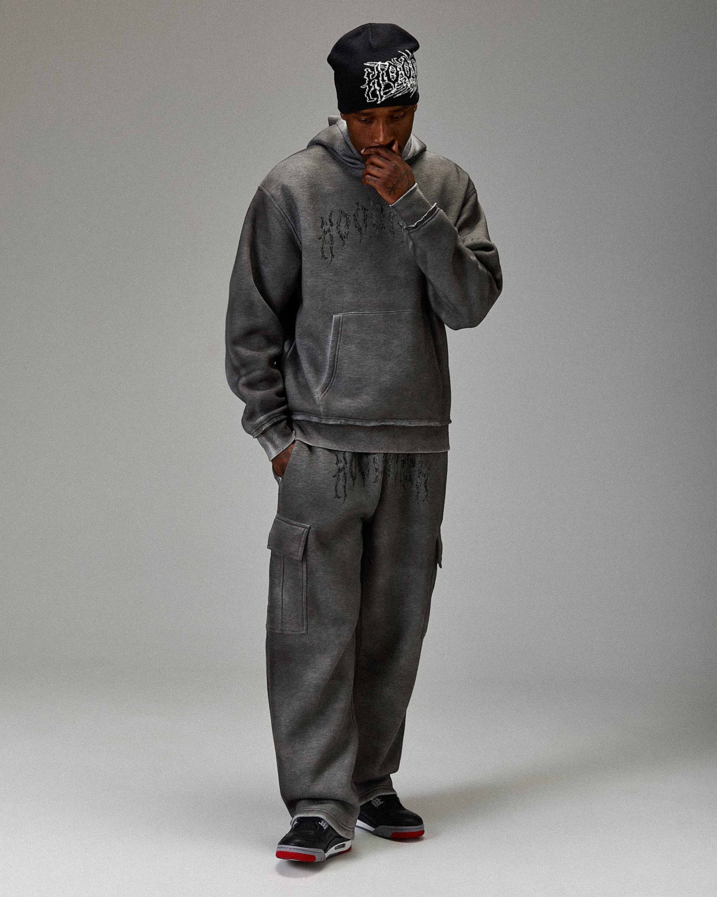 The Winner's Circle Hazy Oversized Hoodie - Grey