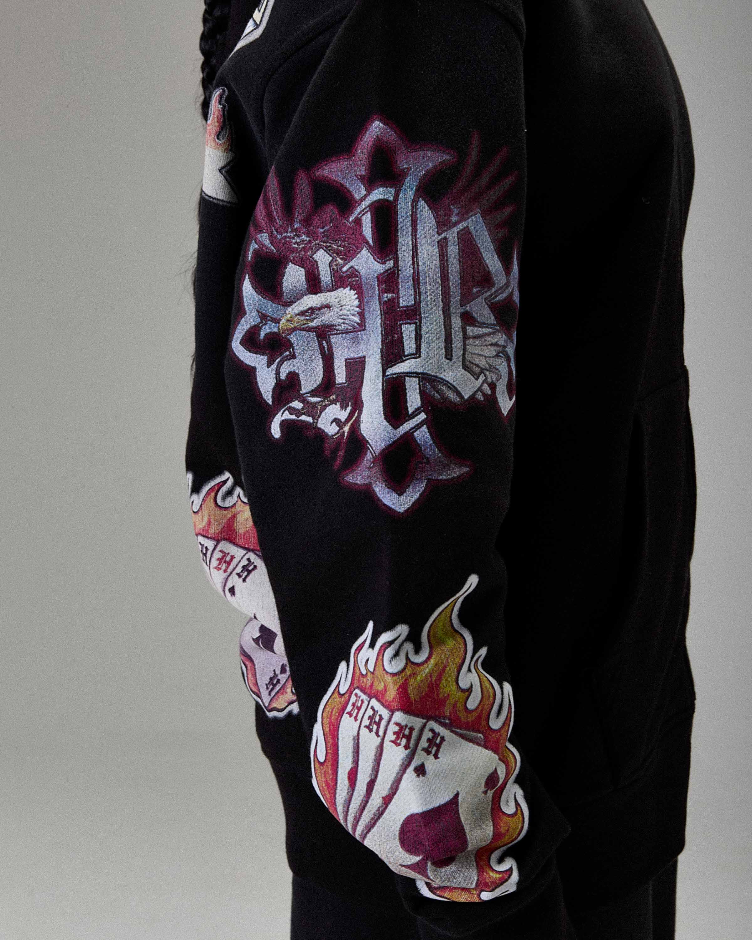 The Winner's Circle Phase Oversized Zip Hoodie - Black