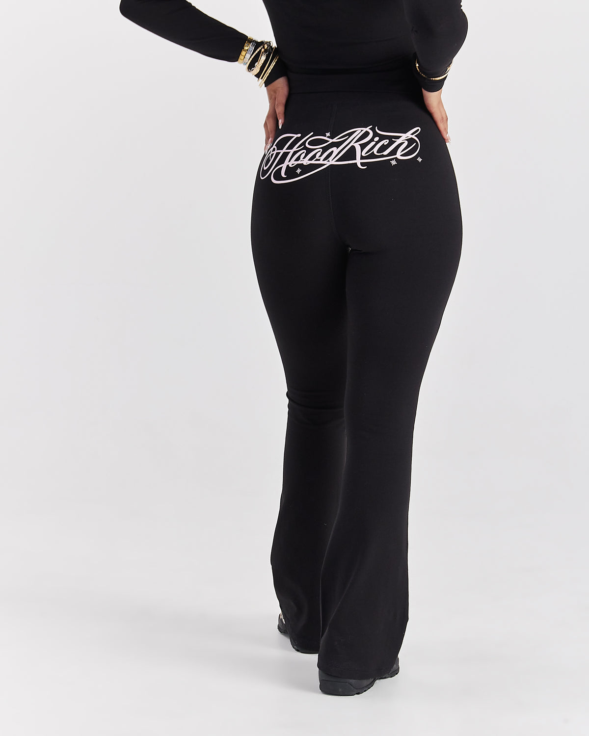 Women's Solace Fitted Set - Black/Pink
