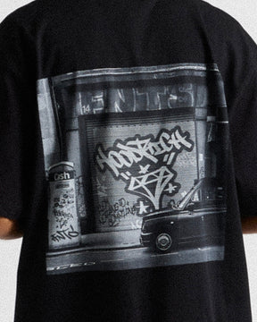 Graffiti Shutter T-Shirt - Black/Grey