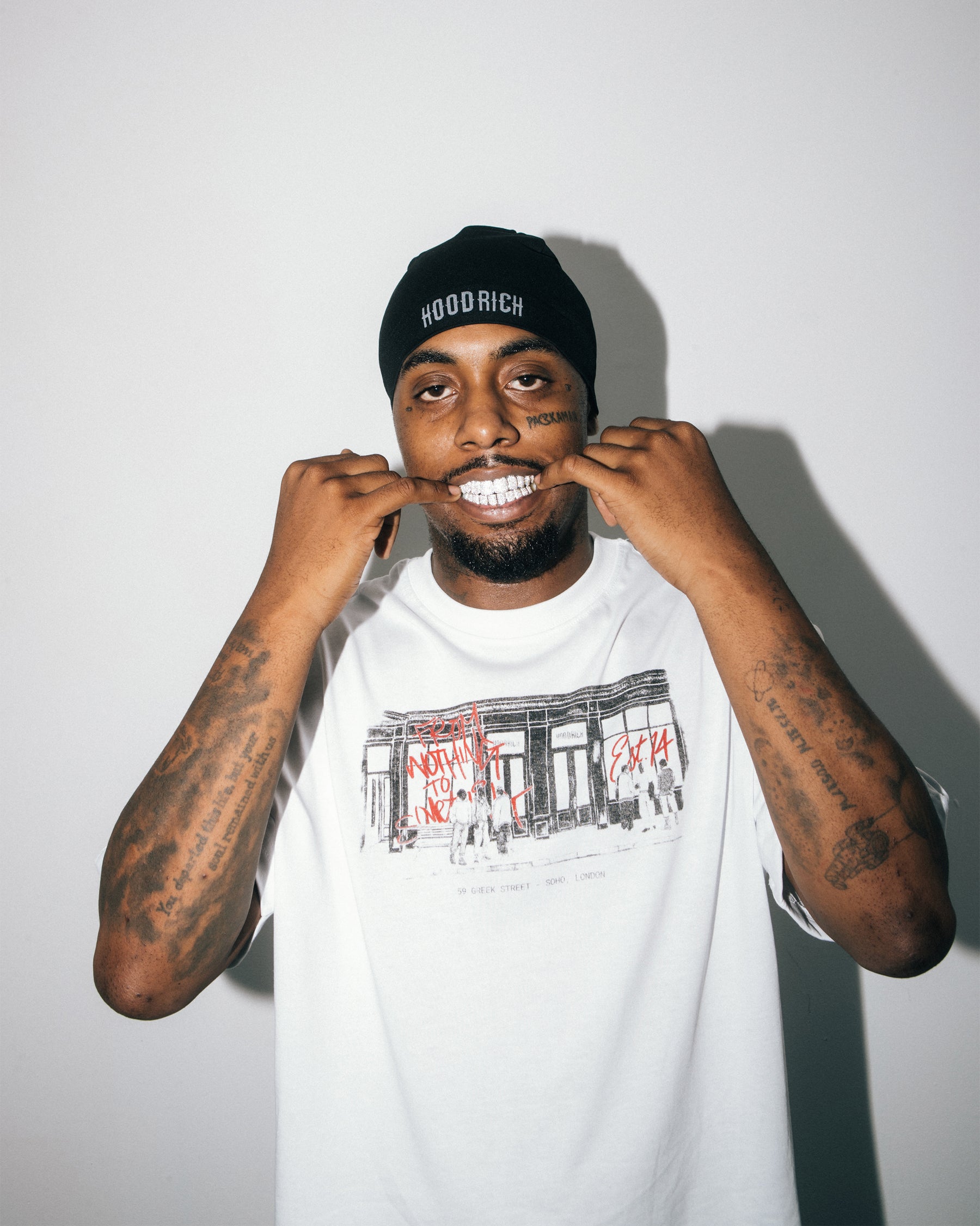 Fifty Nine Oversized T-Shirt - White/Black/Red