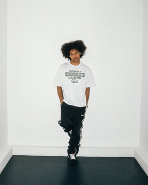 Property Of Oversized T-Shirt - White/Black