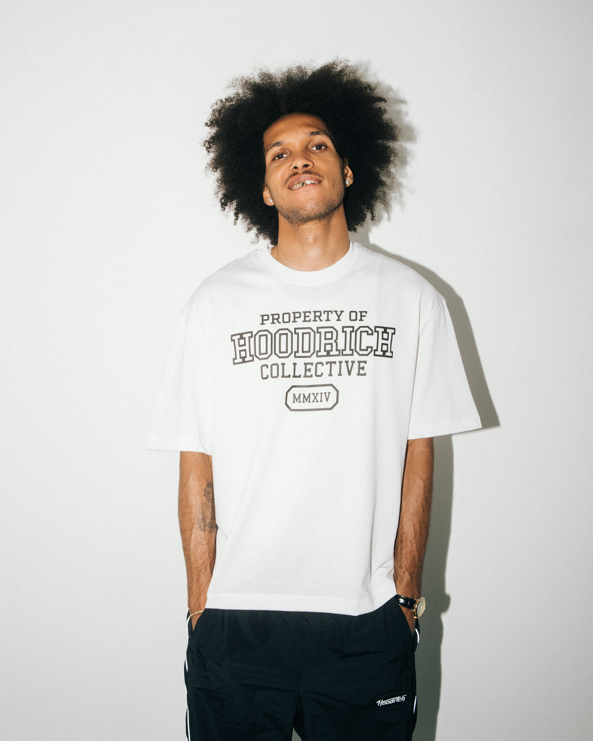 Property Of Oversized T-Shirt - White/Black