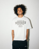 Property Of Oversized T-Shirt - White/Black