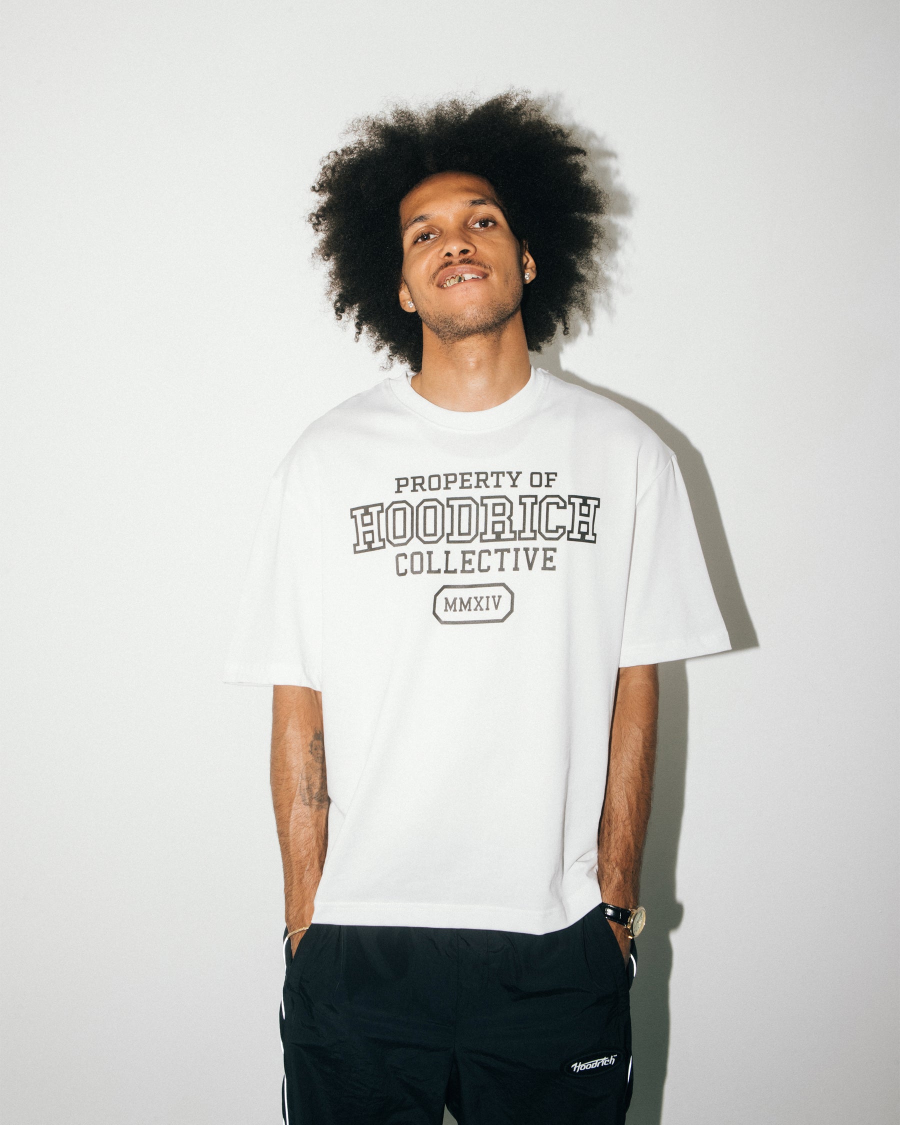 Property Of Oversized T-Shirt - White/Black