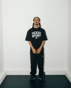 Hoodsport Oversized T-Shirt - Black/White