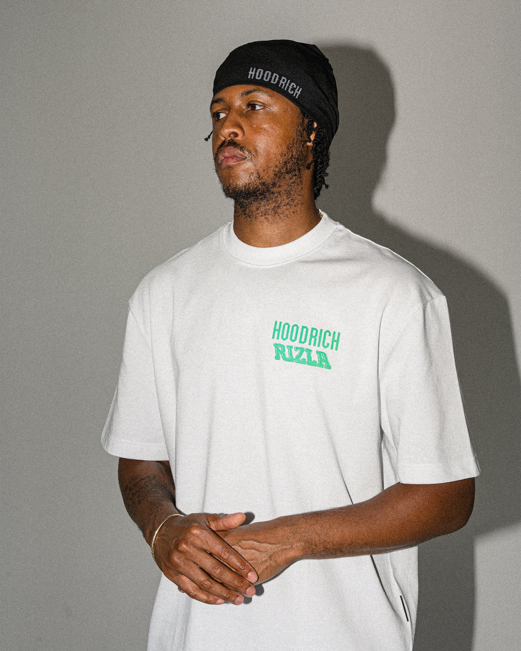 Rizla Premium Oversized T-Shirt - White/Green