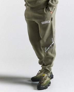 Caliber Joggers - Khaki/White