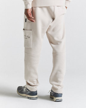 Stature Joggers - Beige/White