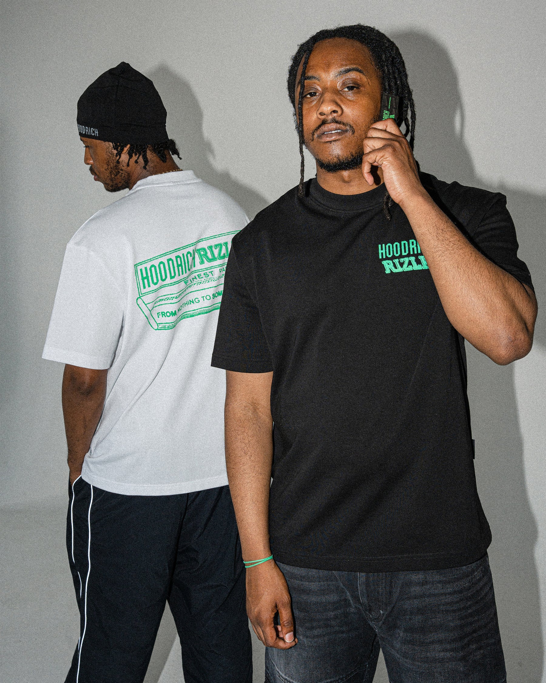 Rizla Premium Oversized T-Shirt - White/Green