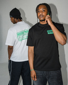 Rizla Premium Oversized T-Shirt - White/Green