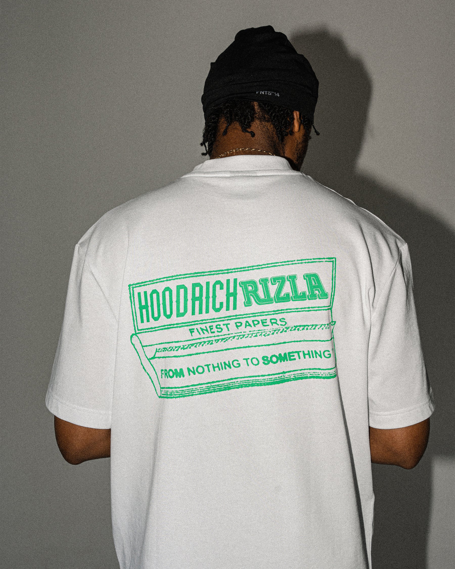 Rizla Premium Oversized T-Shirt - White/Green