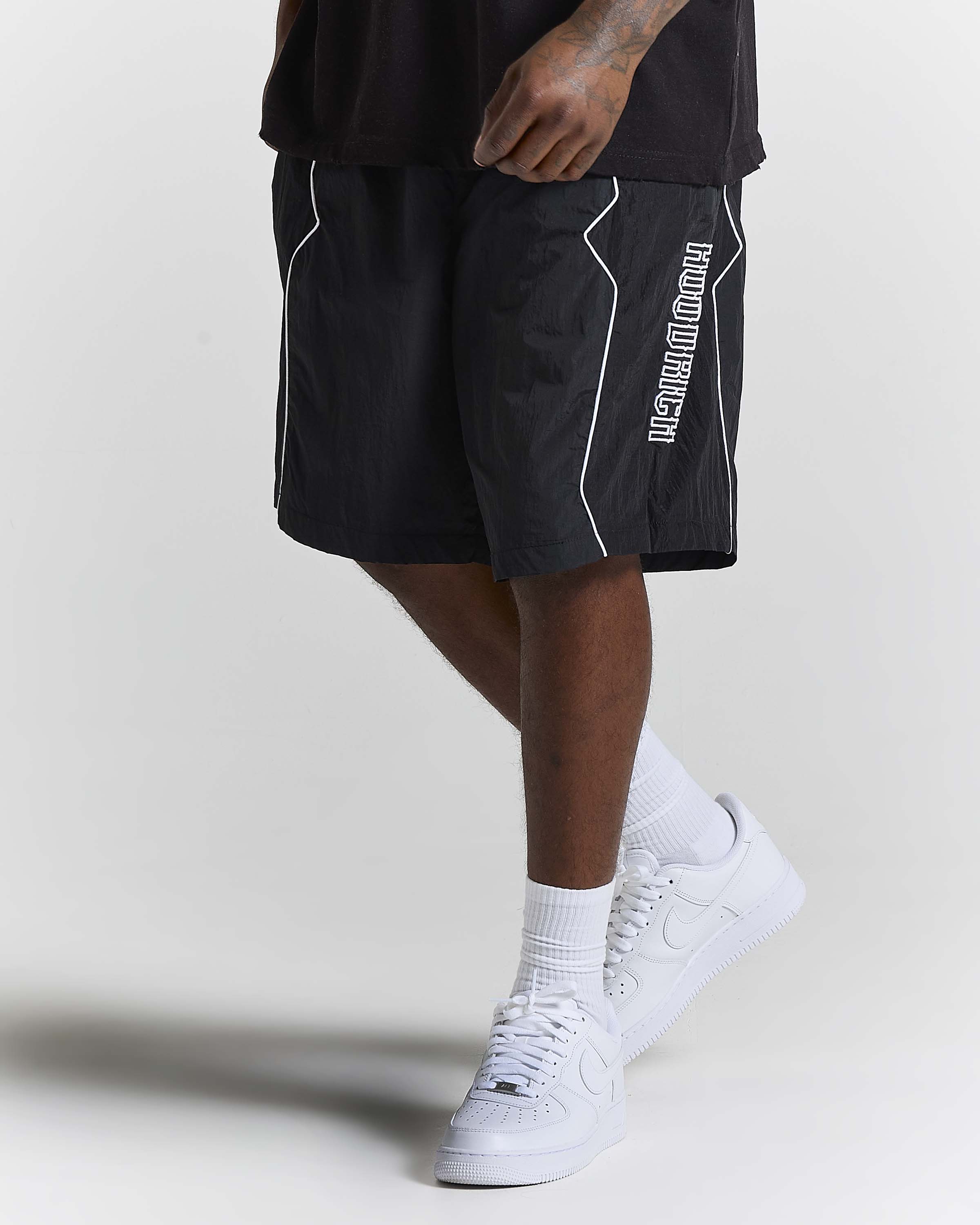 Men's Chaser H Panel Shorts | Black | Hoodrich UK
