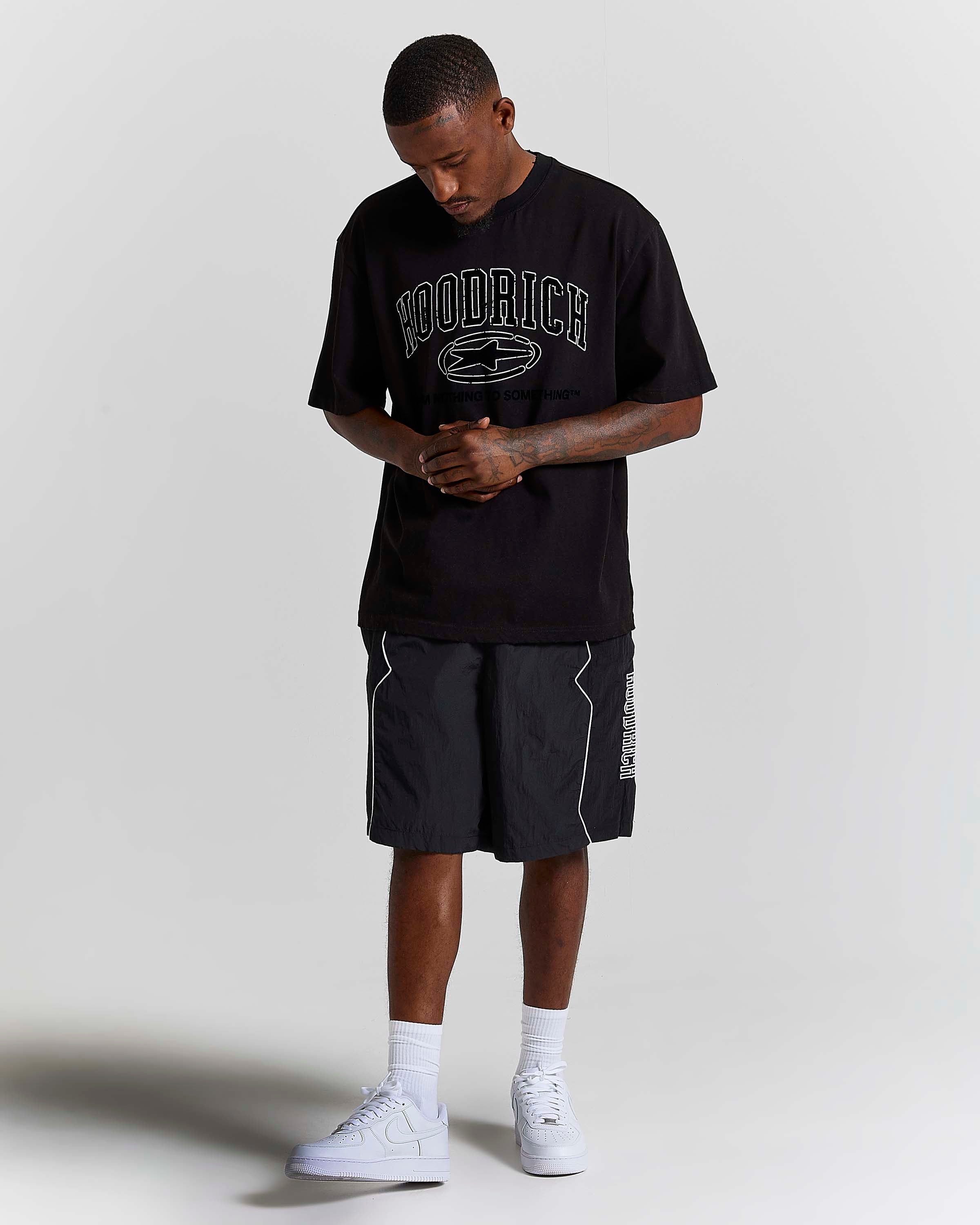 Men's Chaser H Panel Shorts | Black | Hoodrich UK