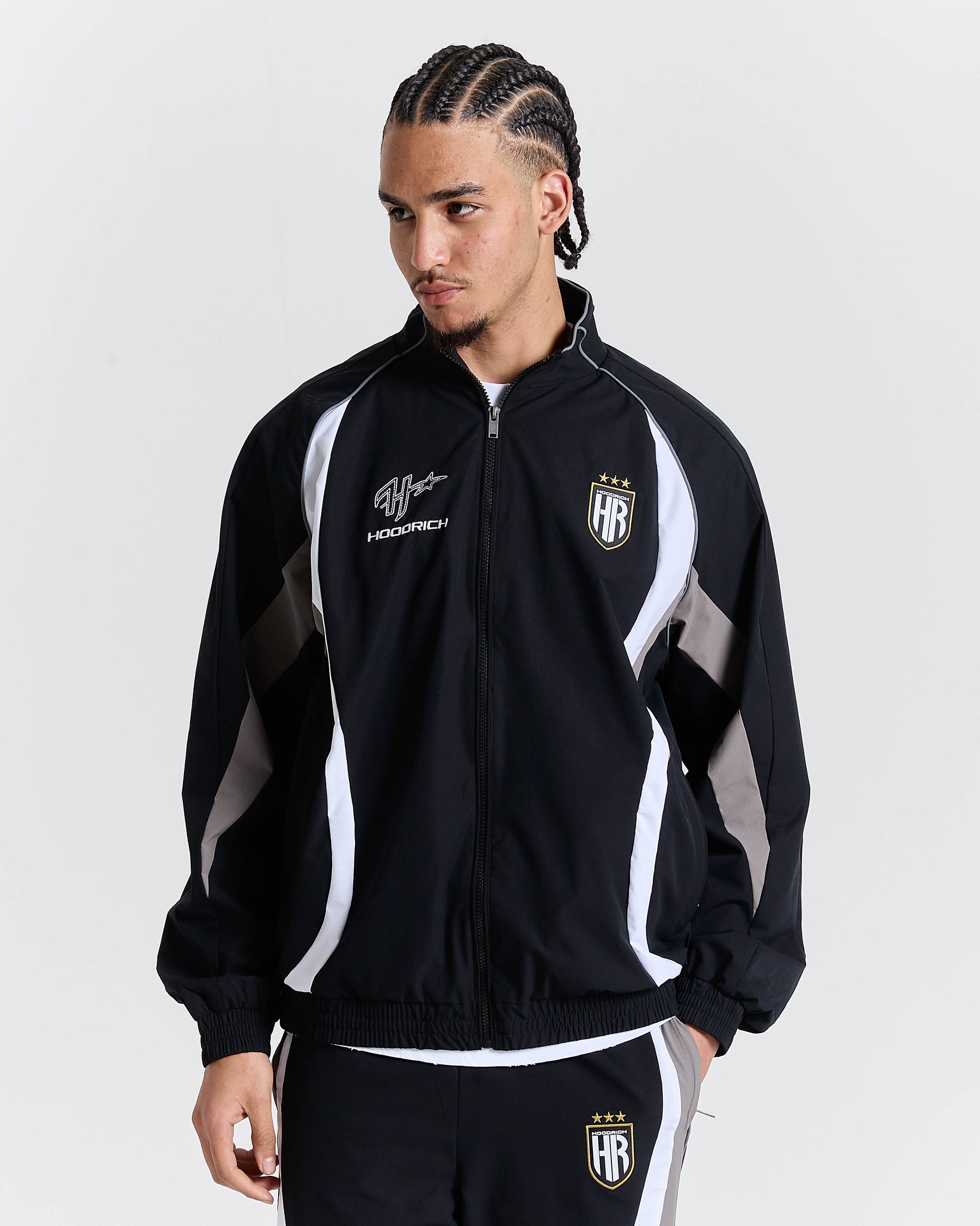 Glide Away Football Shell Jacket - Black
