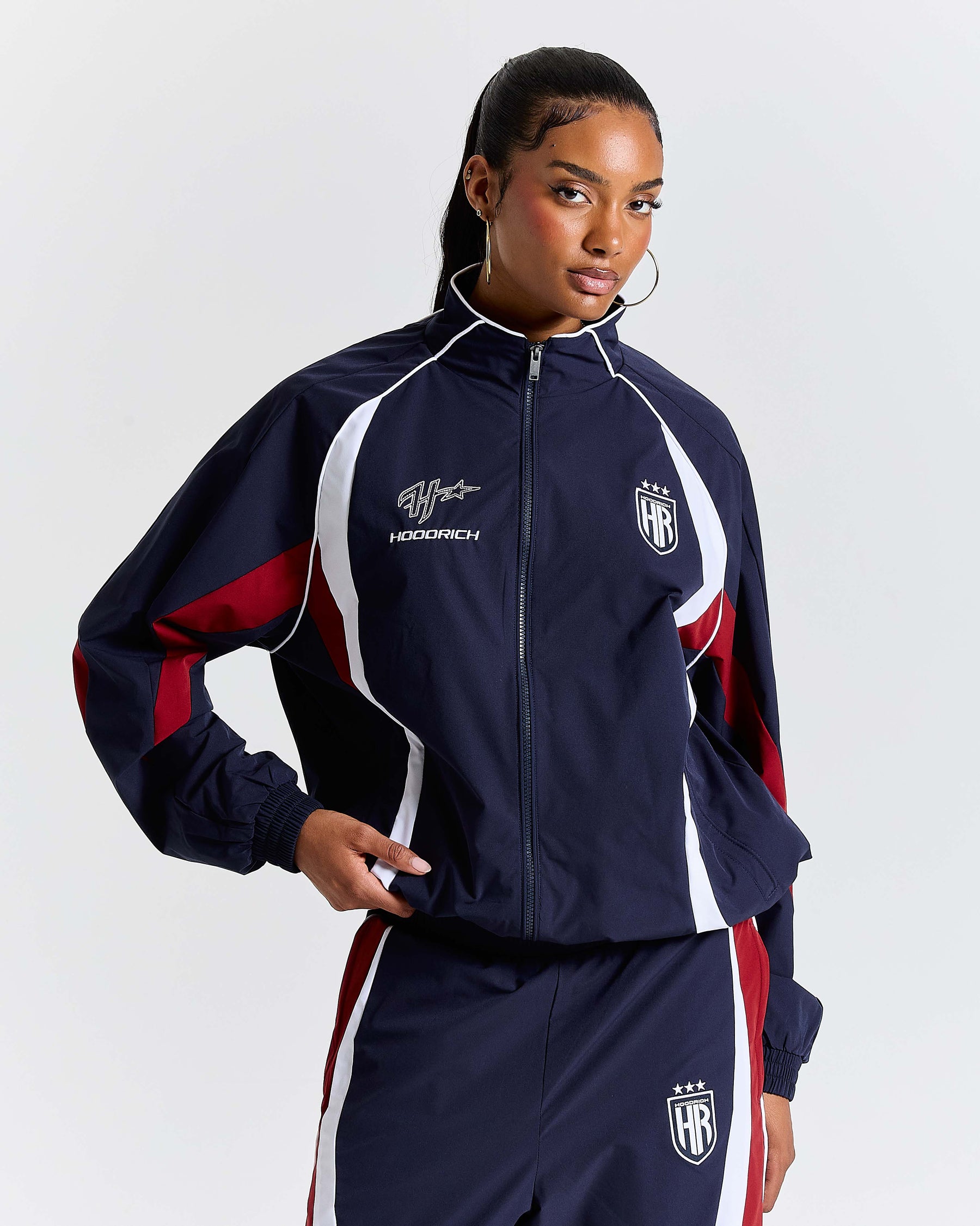 Glide Away Football Shell Jacket - Navy