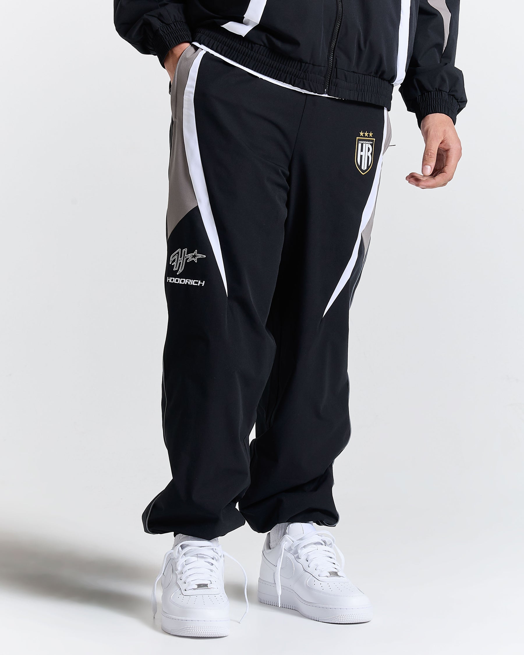 Glide Away Football Track Pants - Black