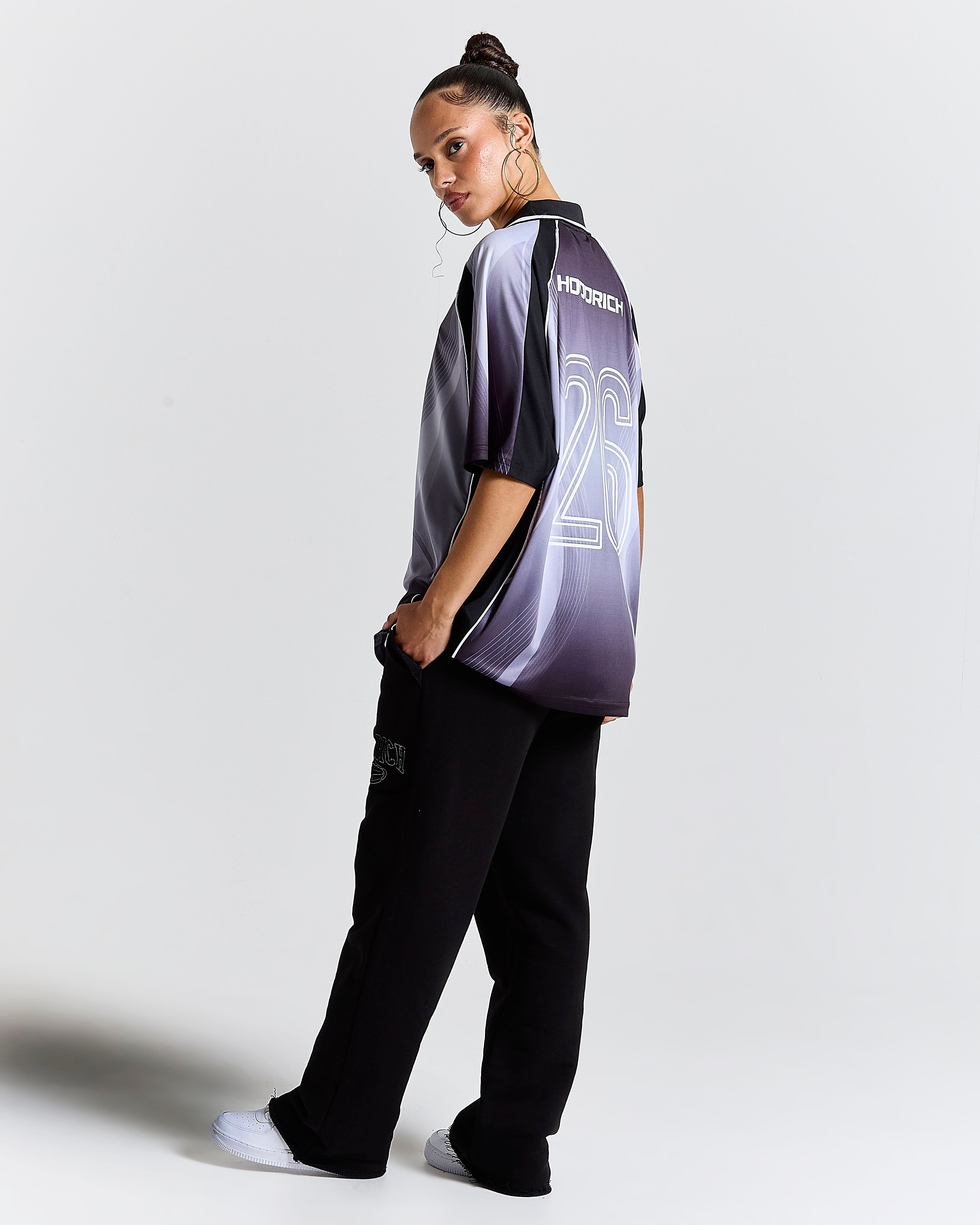 Glide Away Football Kit Shirt - Black