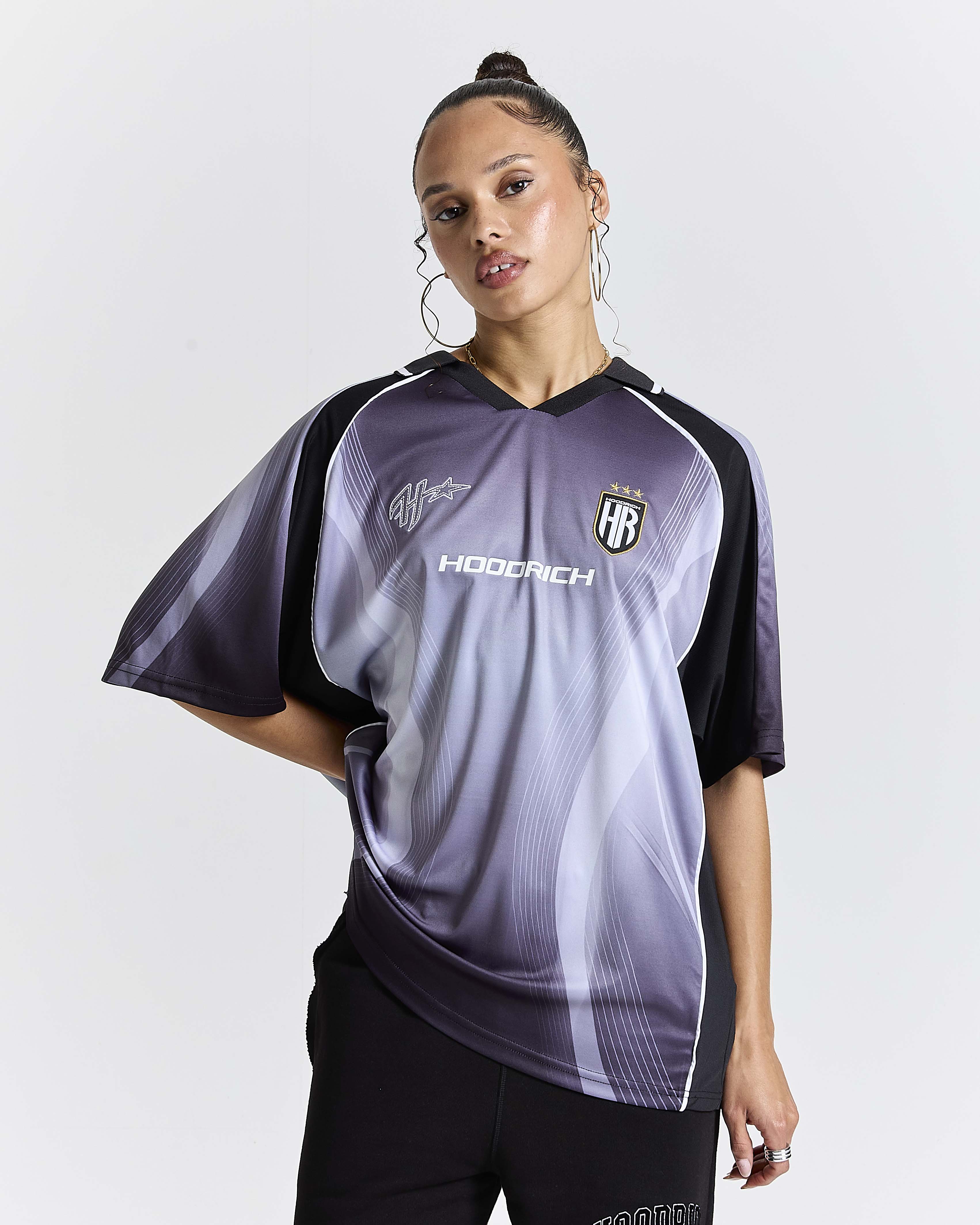 Glide Away Football Kit Shirt - Black