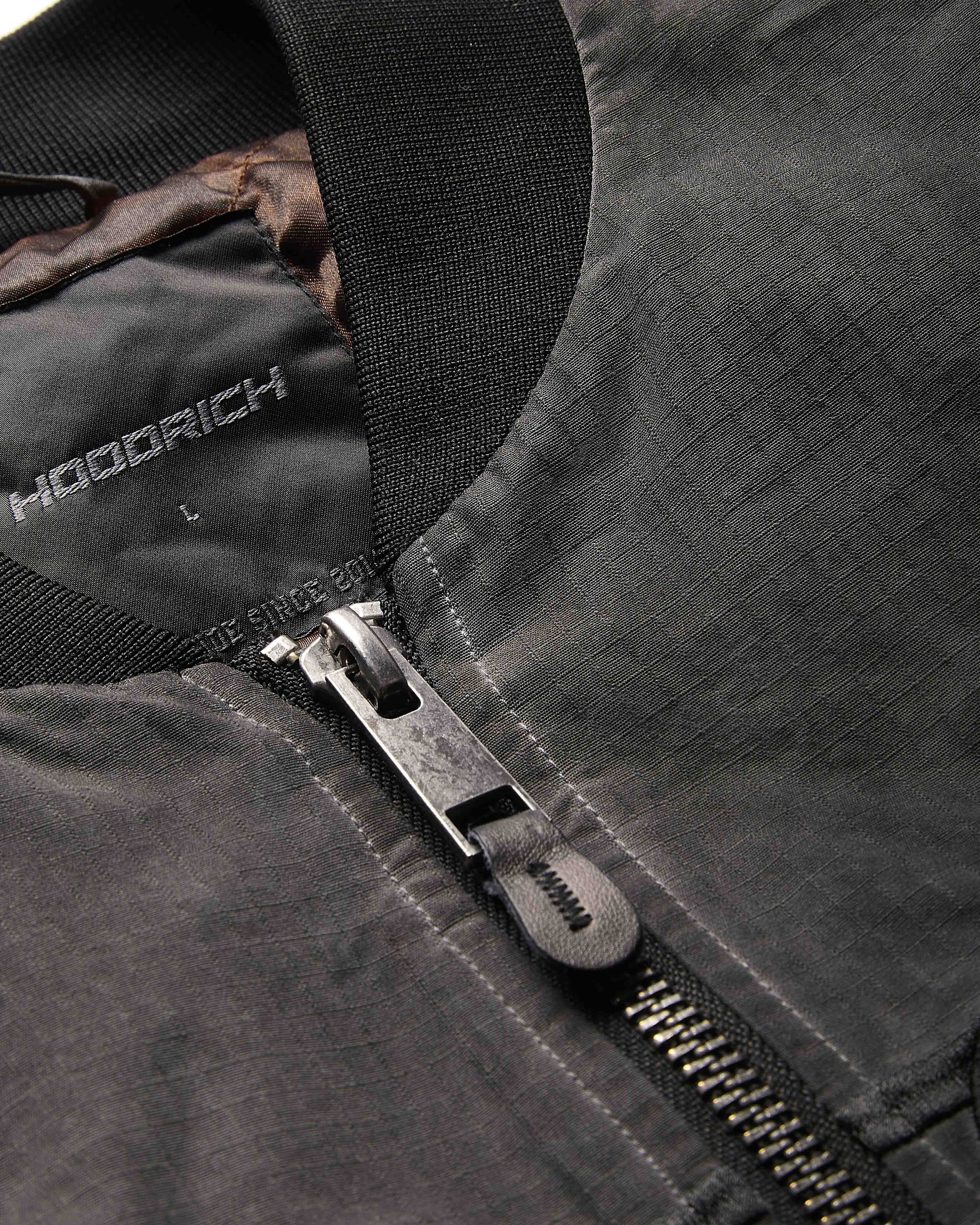 Cast Ripstop Varsity Jacket - Washed Black