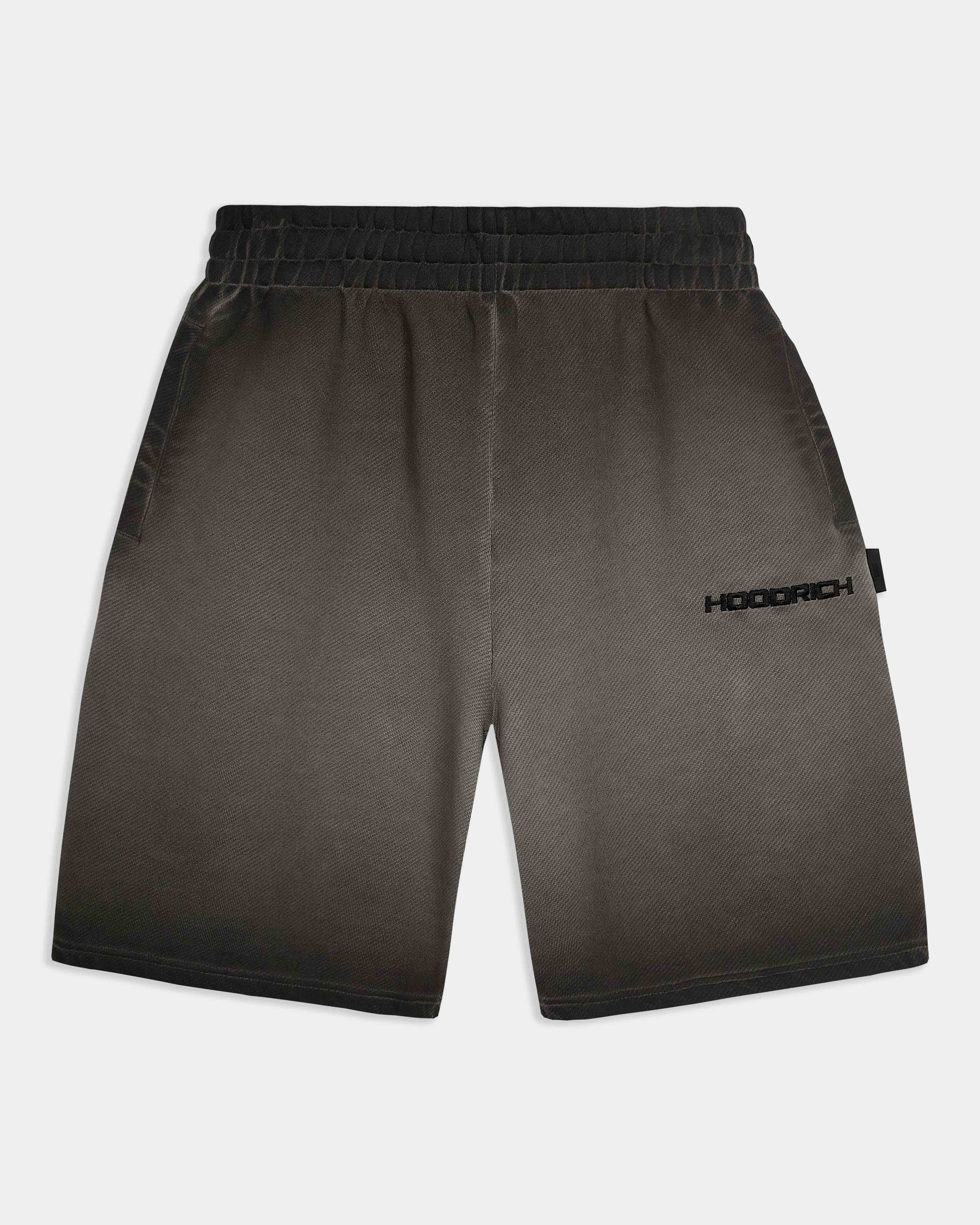 Ghost Jog Shorts - Black Oil Wash | Hoodrich UK