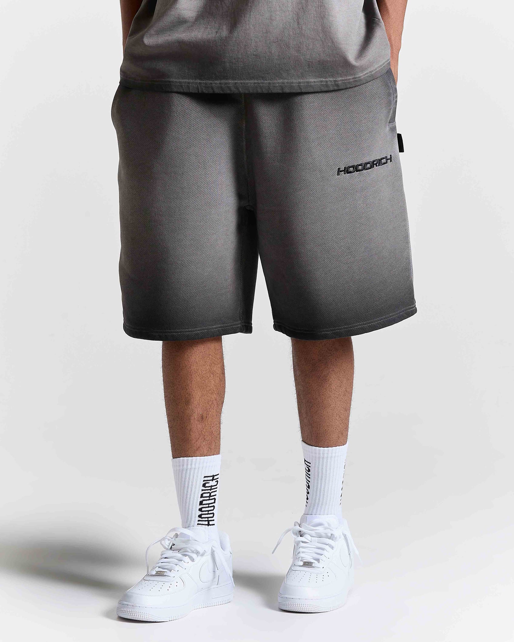 Ghost Jog Shorts - Black Oil Wash
