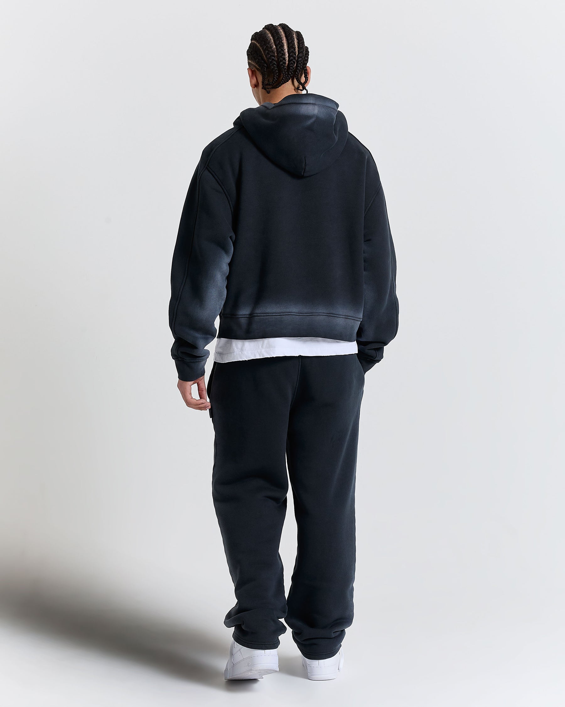Men's Ghost Boxy Fit Hoodie - Black