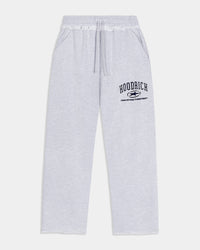 Fray Wide Leg Jogger - Grey Marl