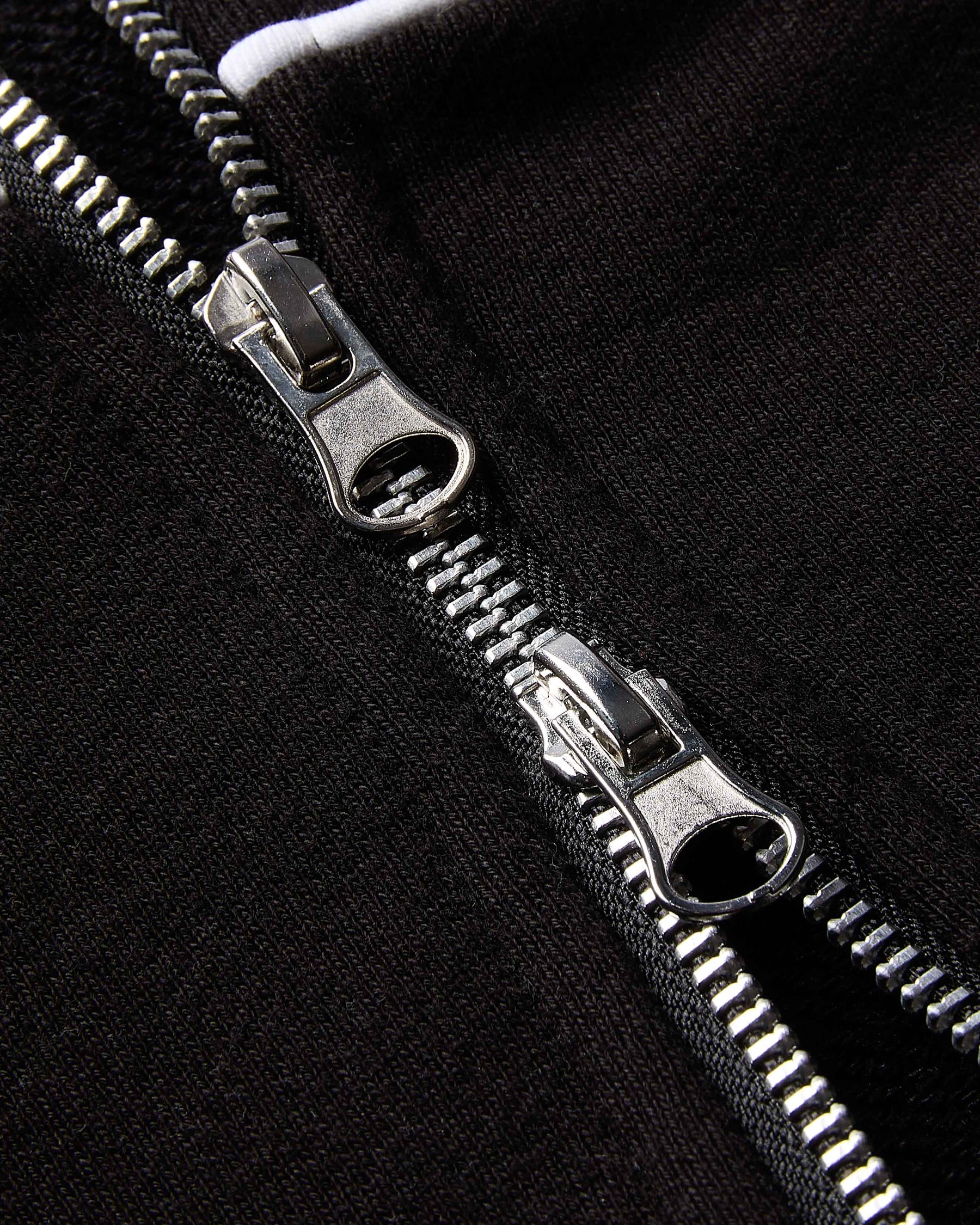 Trace Zip Relaxed Fit Hoodie - Black