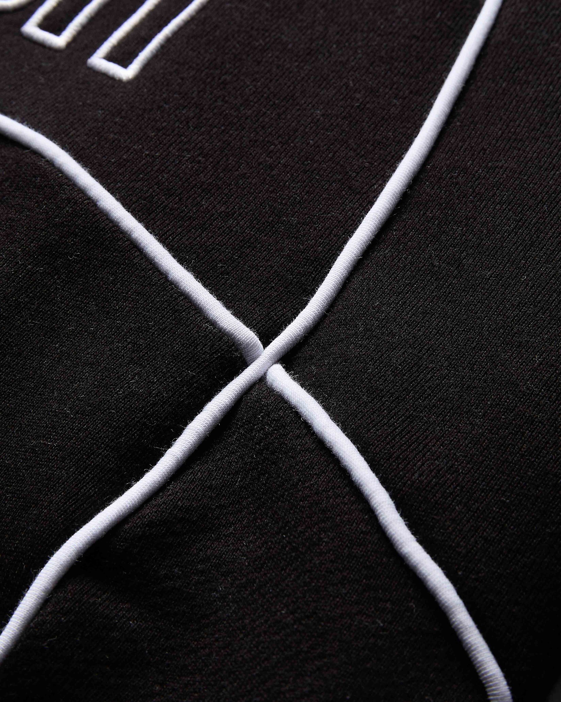 Trace Zip Relaxed Fit Hoodie - Black