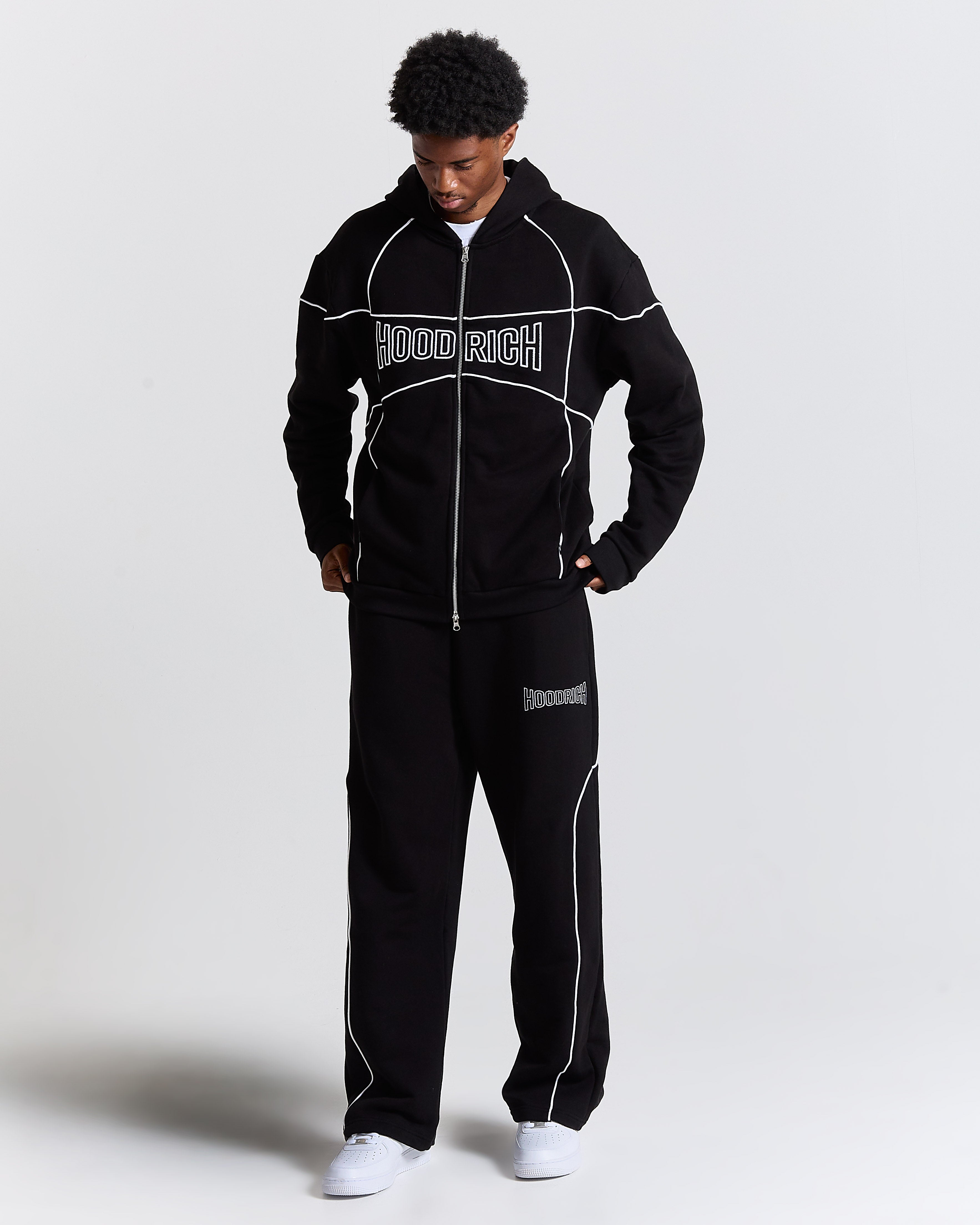 Men's Trace Full Tracksuit - Black