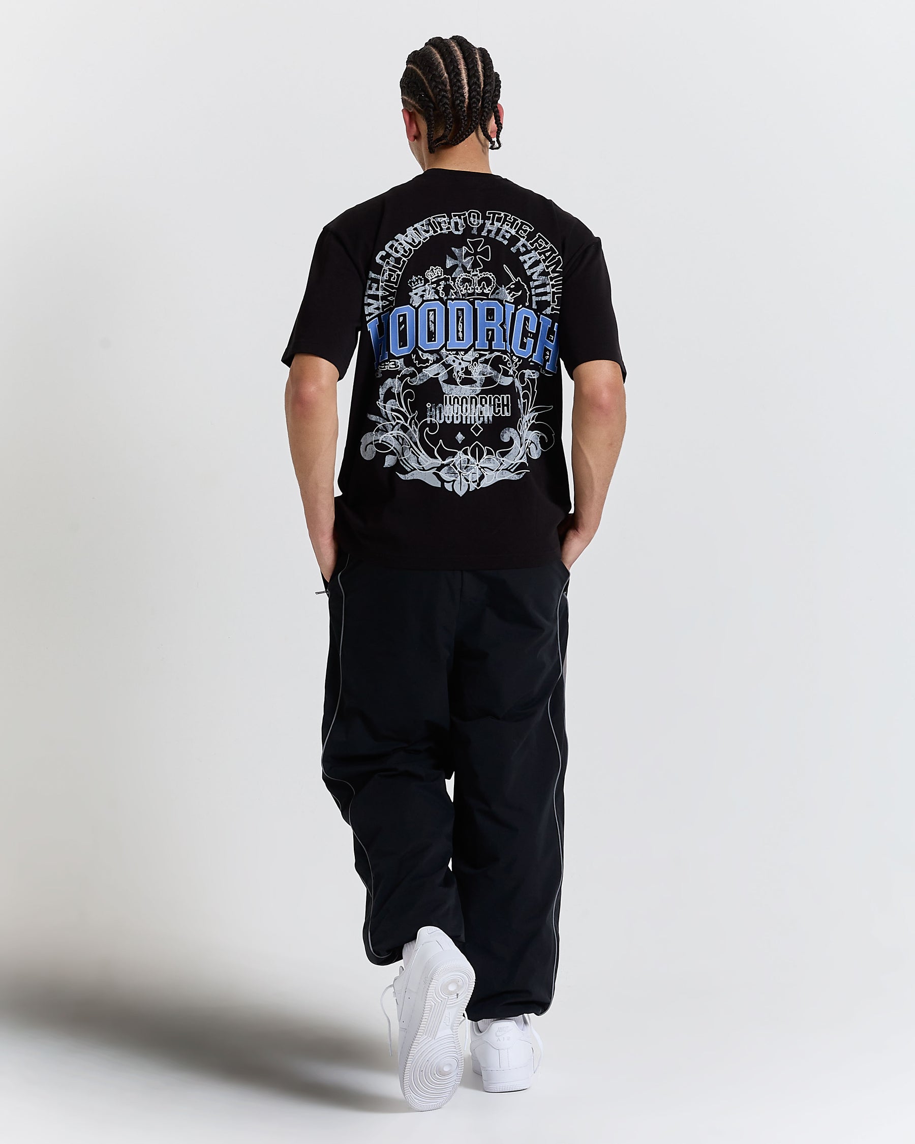 Family Crest Oversized T-Shirt - Black