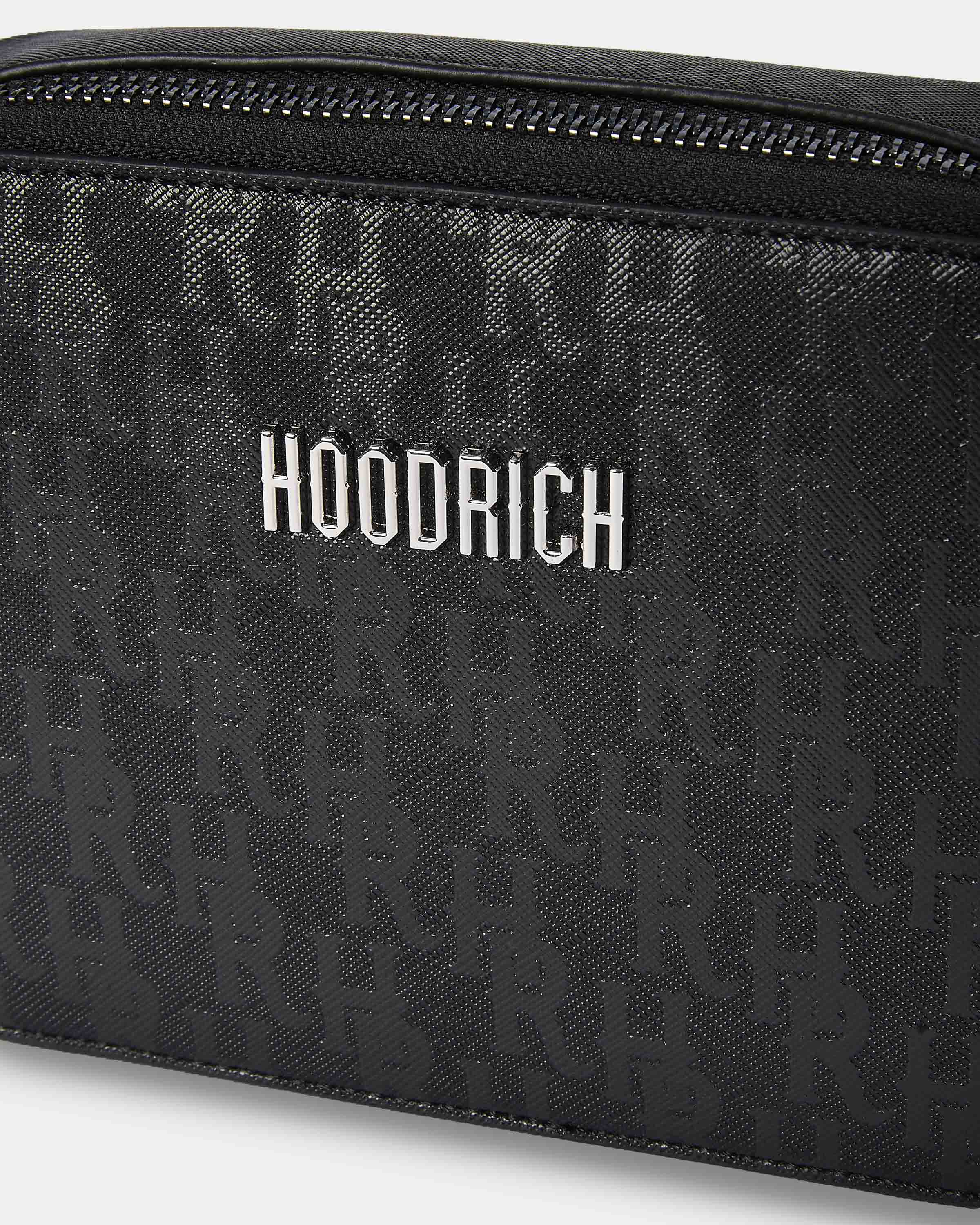 Black pouch with 'HOODRICH' branding on a white background