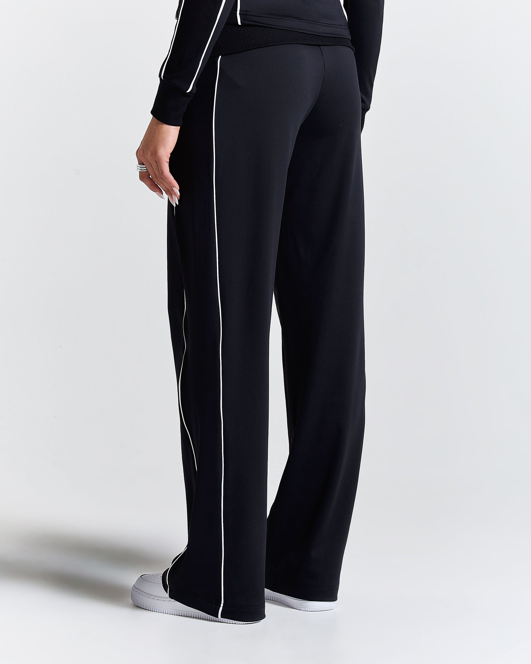 Glide Football Wide Leg Track Pants - Black