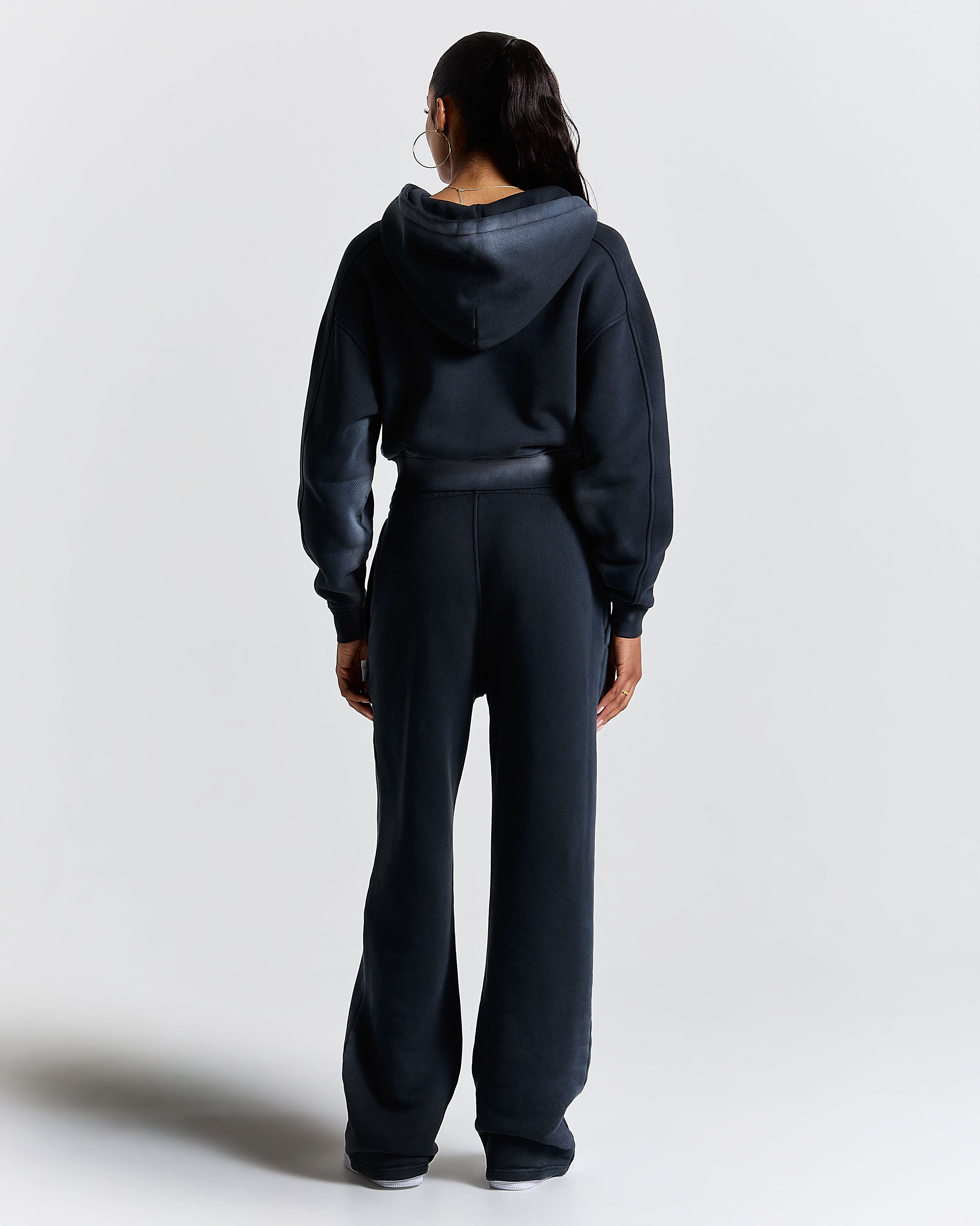 Women's Ghost Wide Leg Jogger - Black