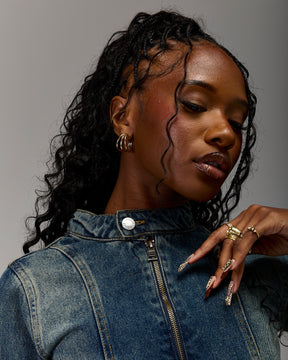 The Winner's Circle Snowdrift Denim Jacket - Dirty Wash