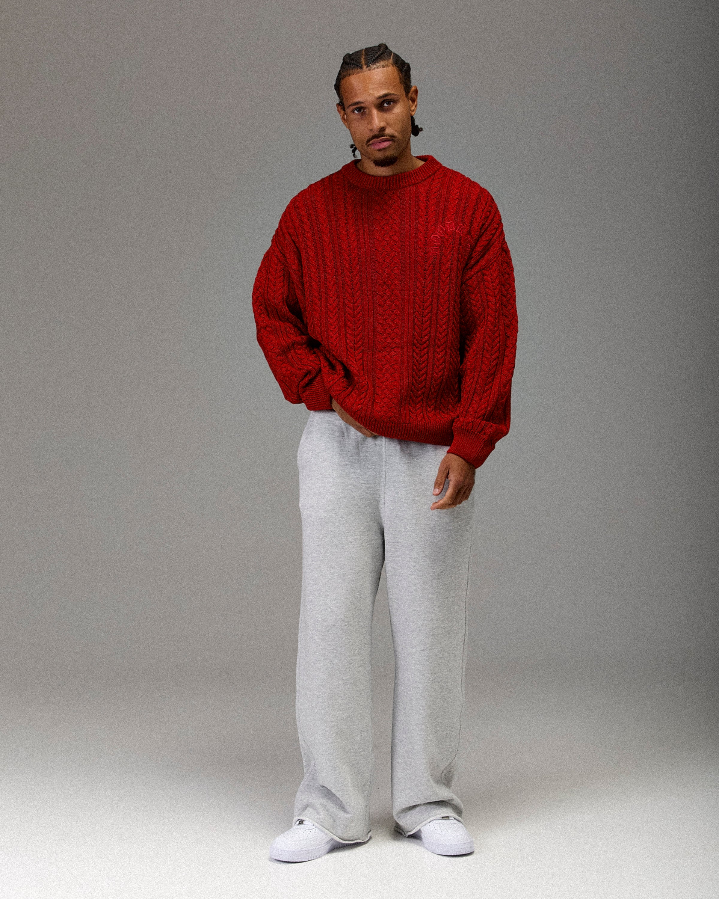 The Winner's Circle Knitwear Sweater - Fiery Red