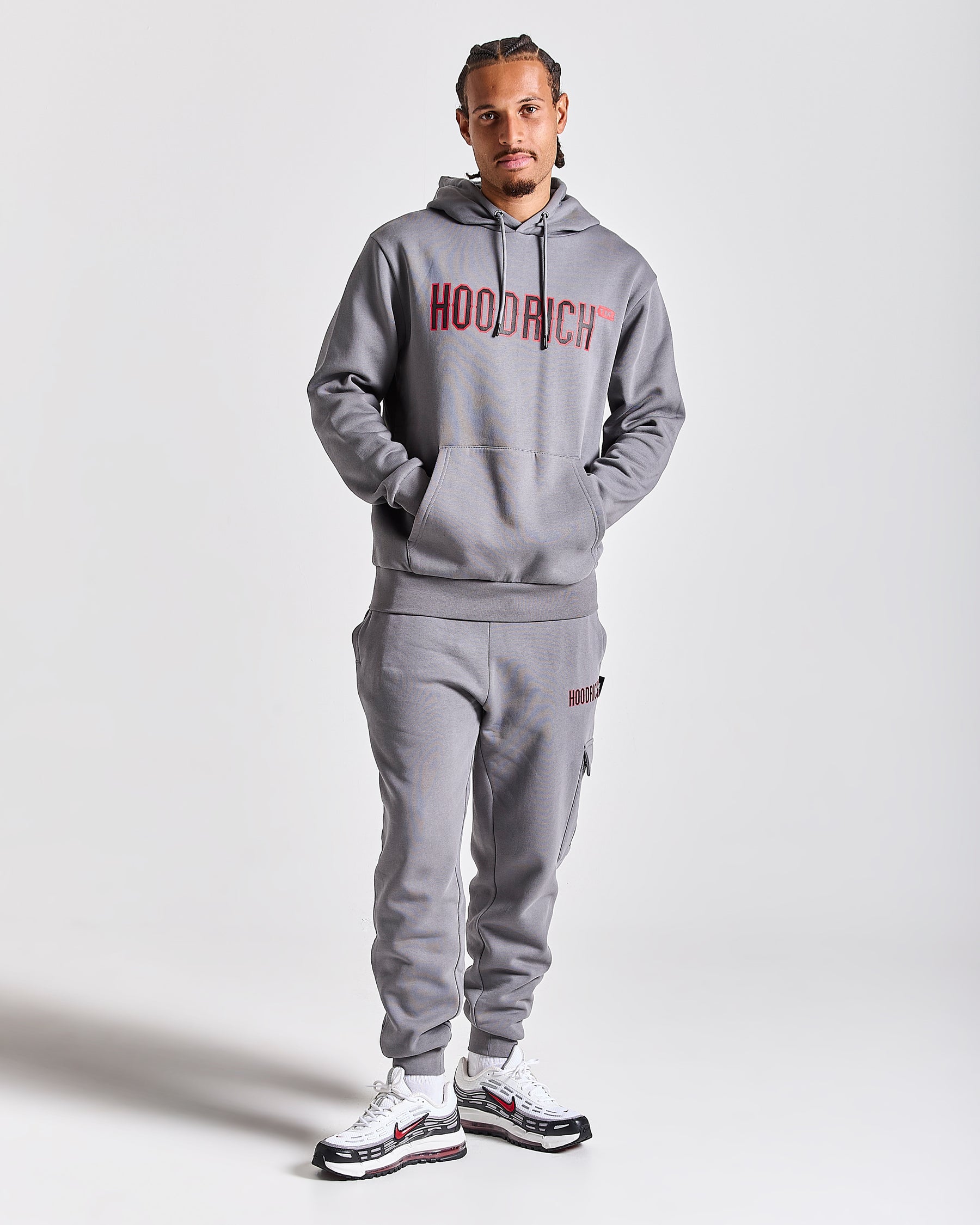 Akira Full Tracksuit Set - Grey/Black/Red