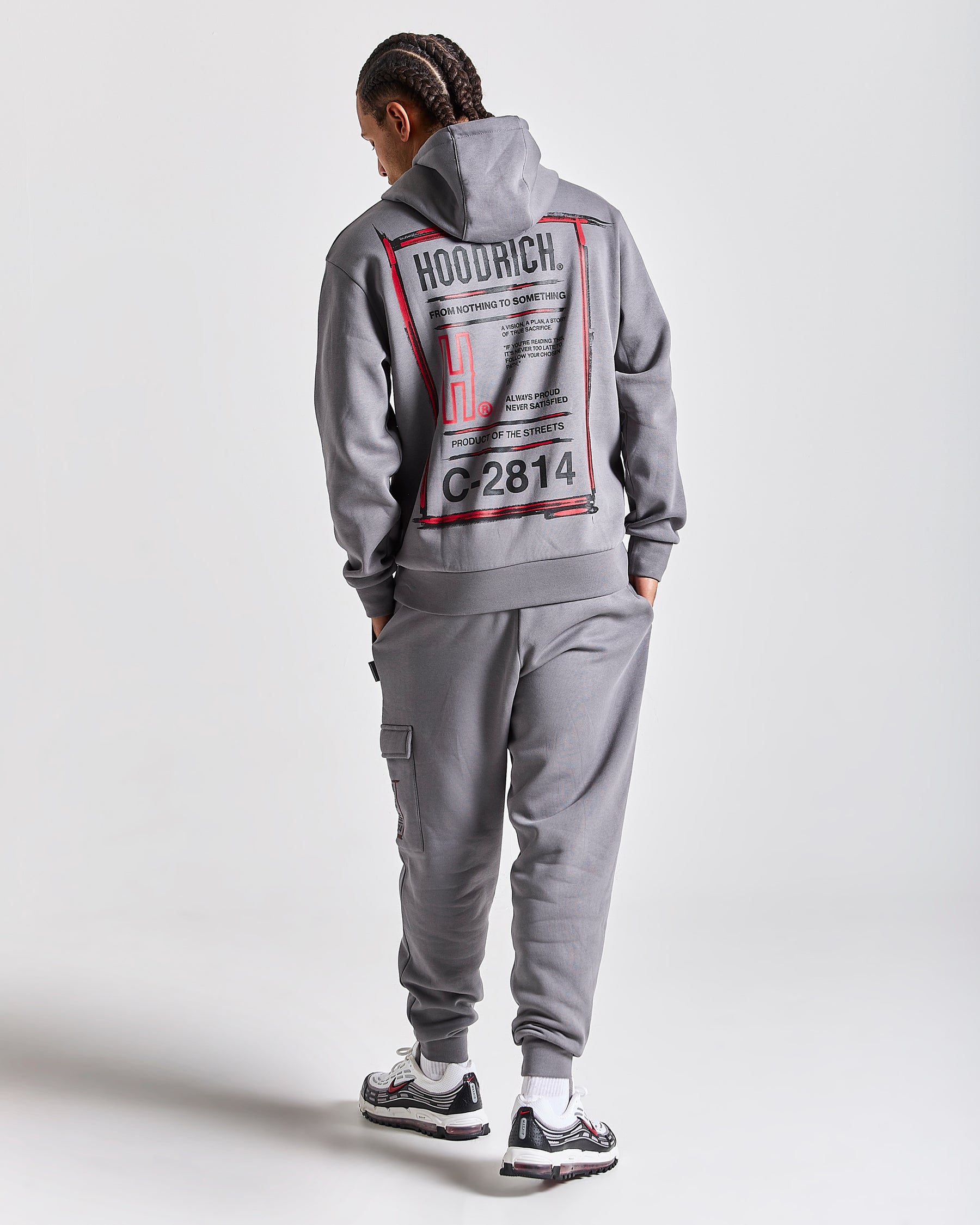 Akira Full Tracksuit Set - Grey/Black/Red