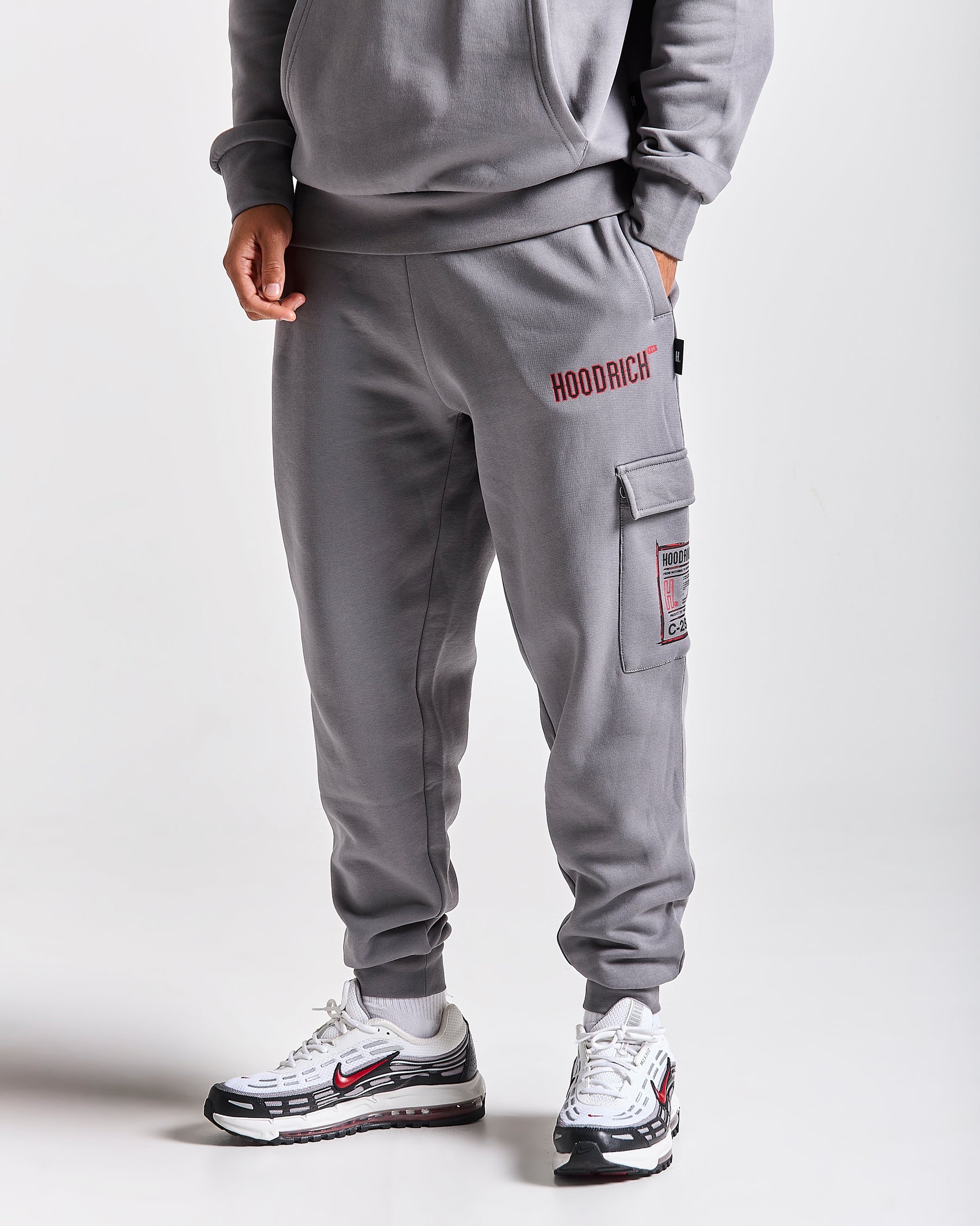 Akira Full Tracksuit Set - Grey/Black/Red
