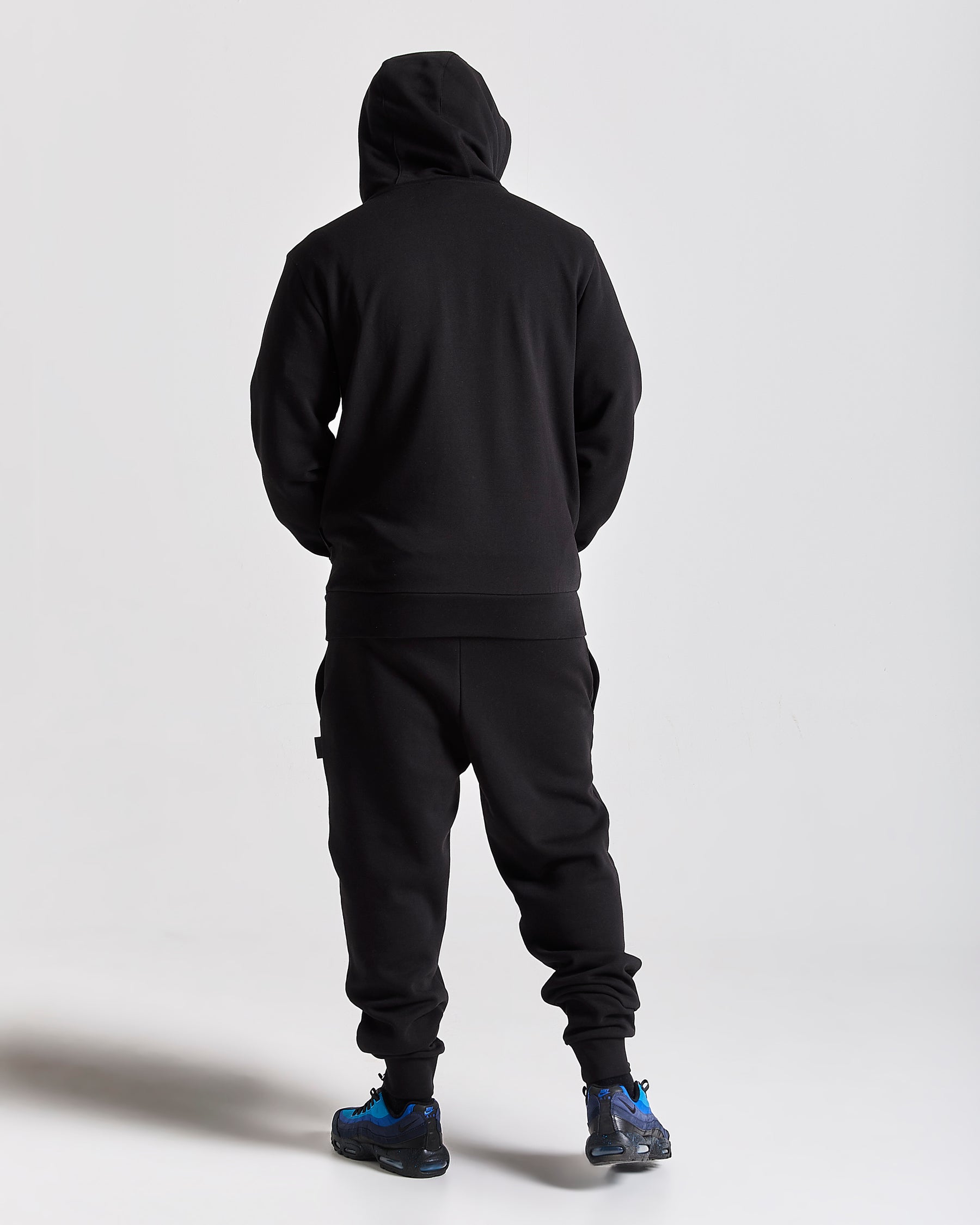 Crush Full Tracksuit Set - Black/Blue