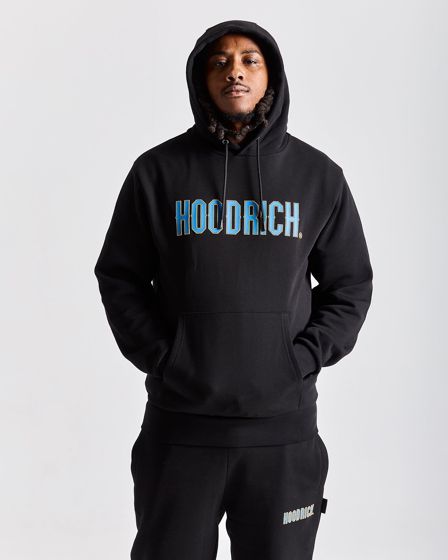 Crush Full Tracksuit Set - Black/Blue