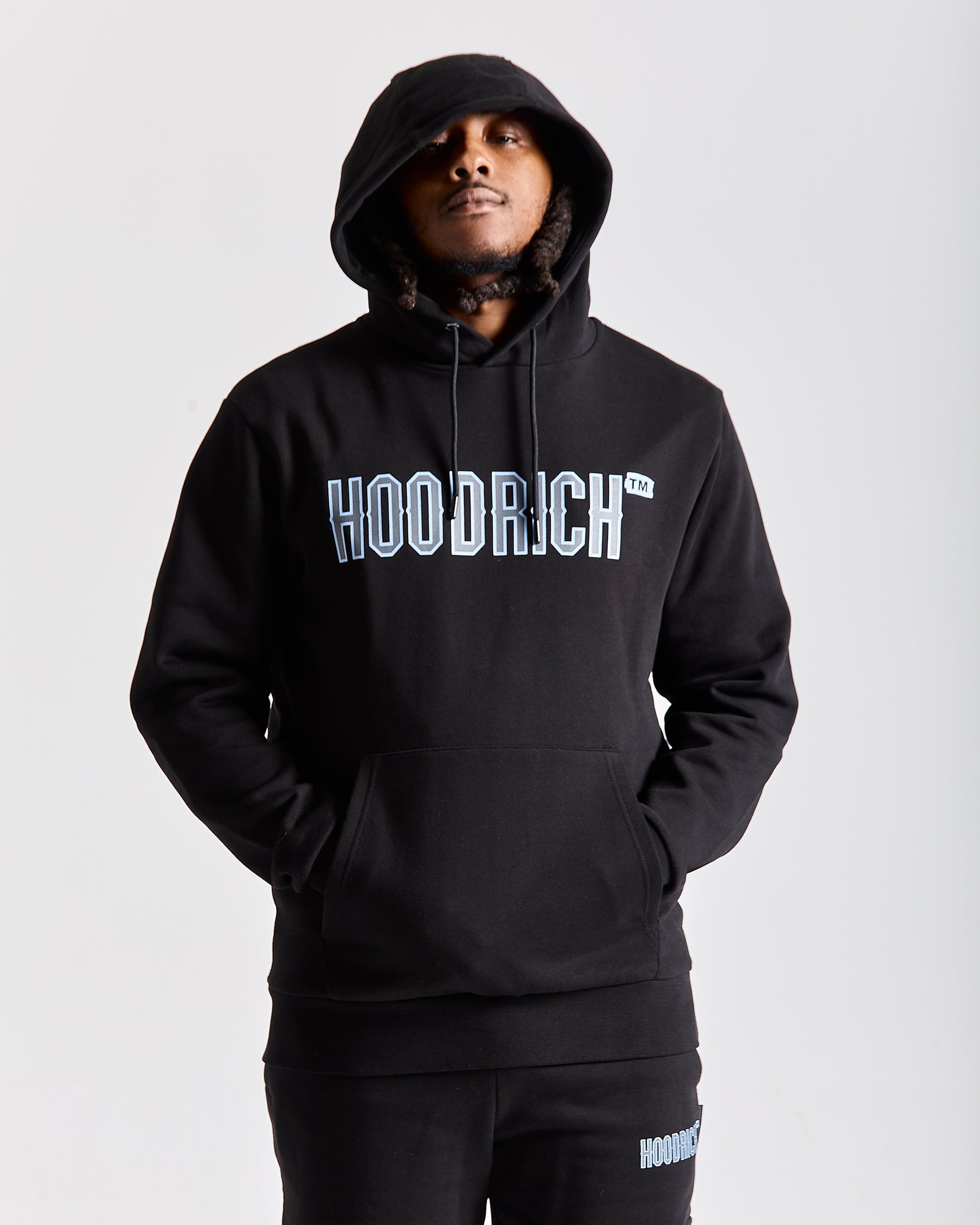 Akira Full Tracksuit Set - Black/Grey/Blue